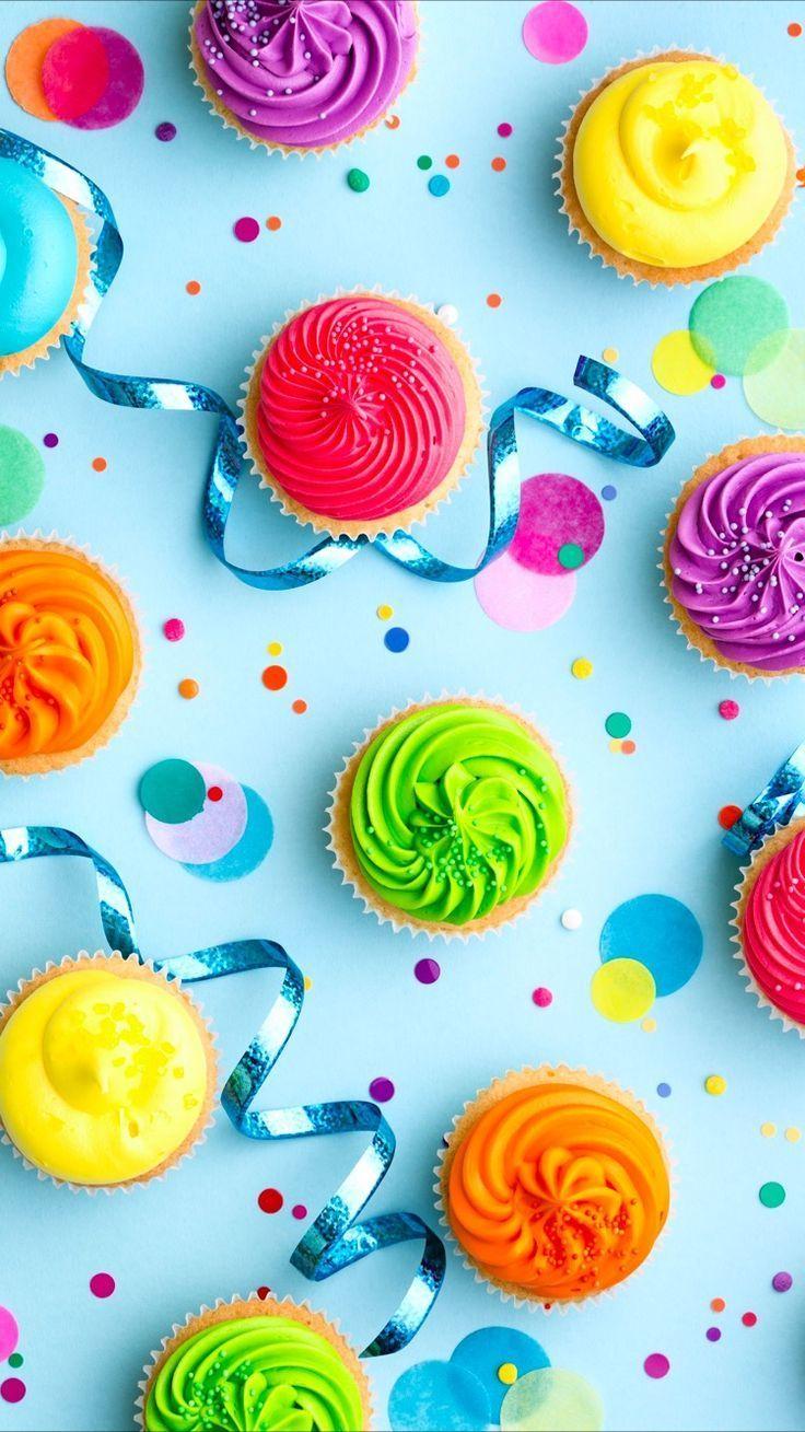 736x1309 notitle) iPhone X Wallpaper 297096906664745315. Cupcakes wallpaper, Colorful cupcakes, Food wallpaper