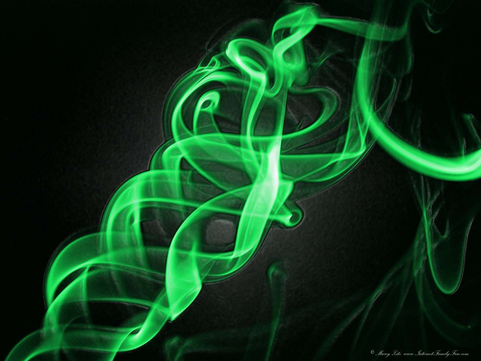 1600x1200 Abstract Green Twirl Wallpaper Background for Desktop