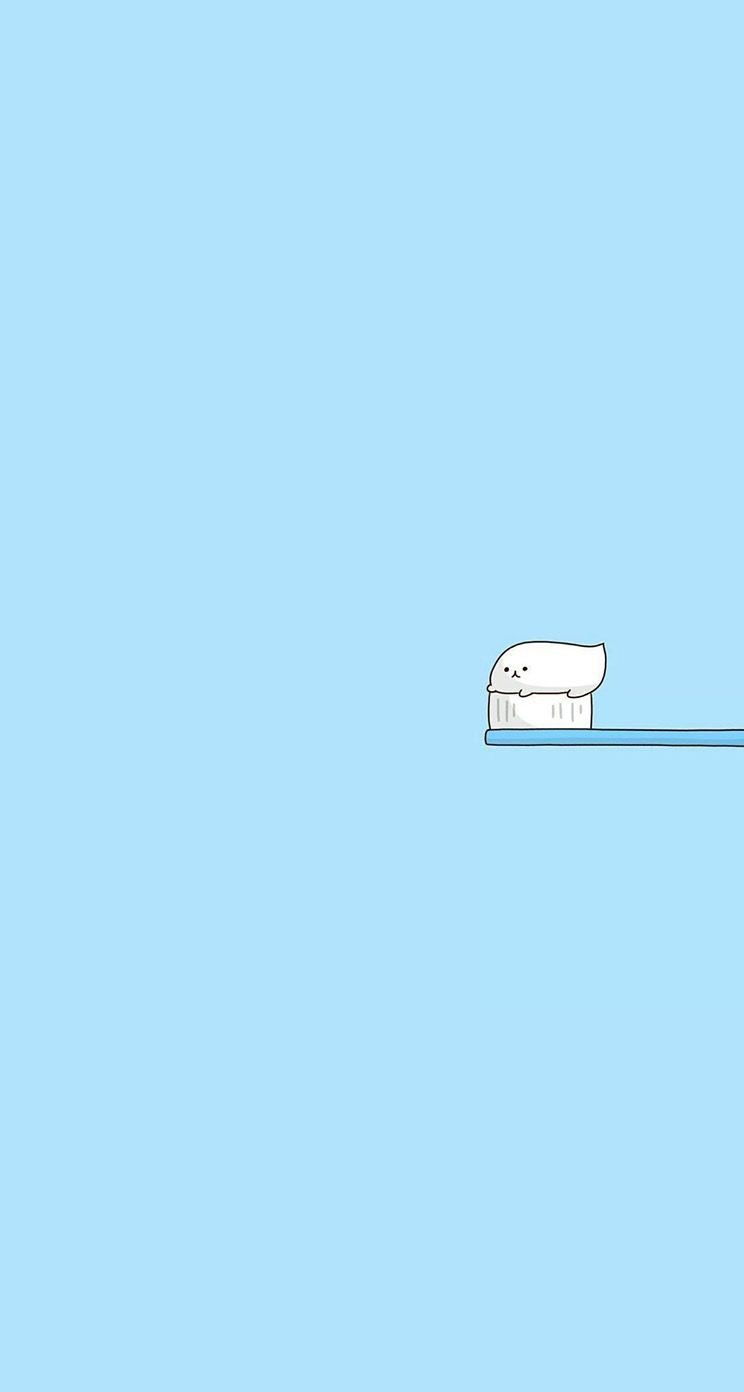 744x1392 Toothbrush!. Wallpaper iphone cute, Cartoon wallpaper iphone, Dental wallpaper