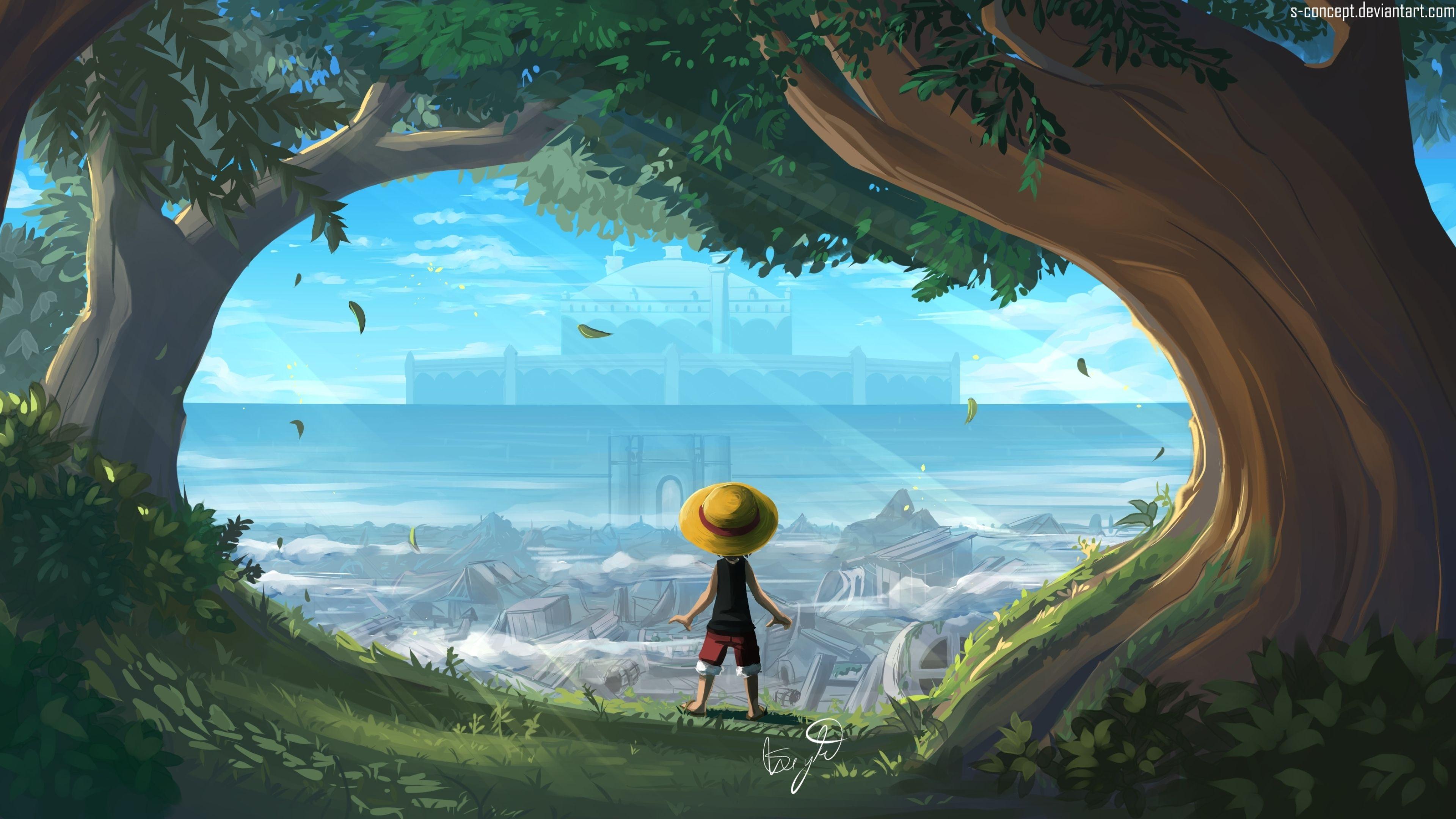 3840x2160 Monkey D Luffy One Piece Art 4K Wallpaper, HD Artist 4K Wallpaper, Image, Photo and Background