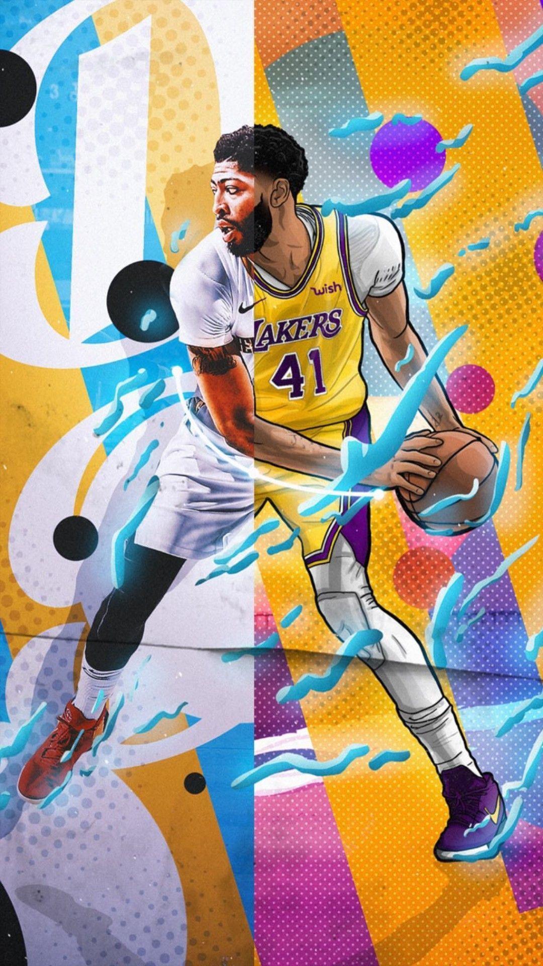 1080x1920 Lebron James And Anthony Davis Wallpaper