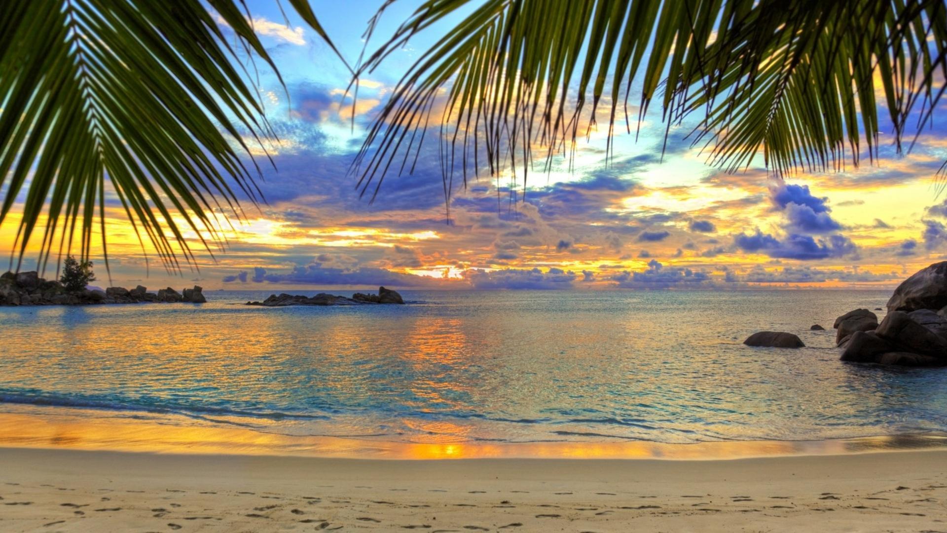 1920x1080 fantastic tropical beach HD desktop wallpaper : Widescreen : High Definition