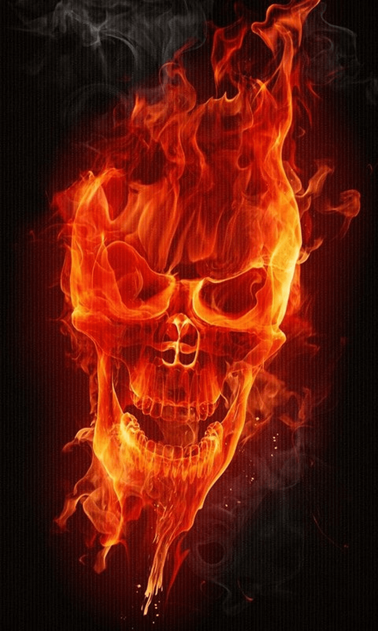 768x1280 Cool HD Skull Wallpaper