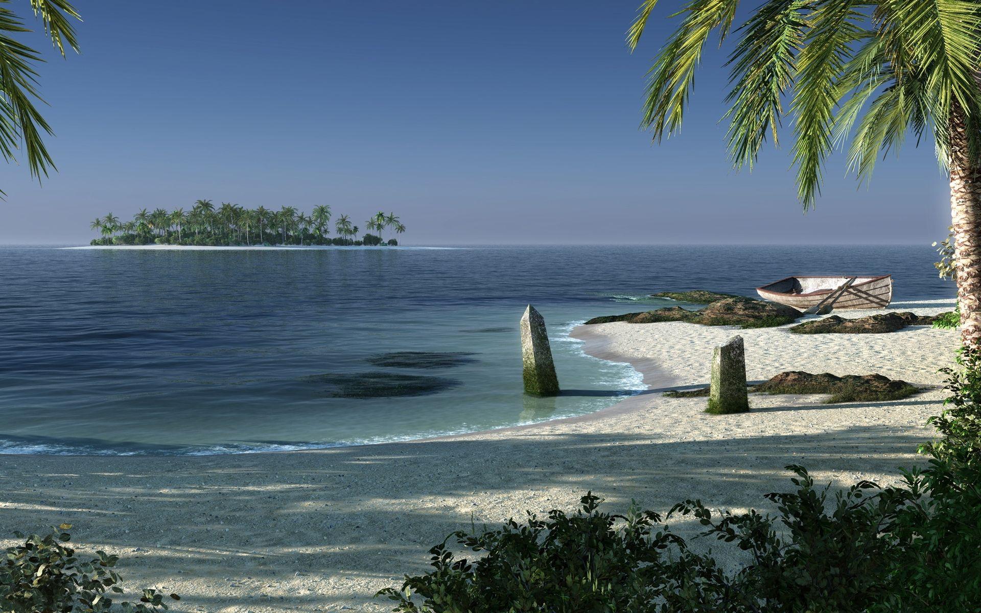 1920x1200 Beach fantasy island