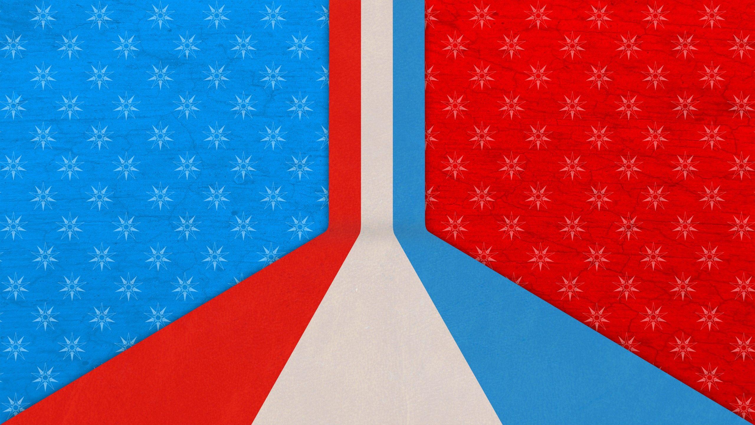 2560x1440 Red White and Blue desktop PC and Mac wallpaper