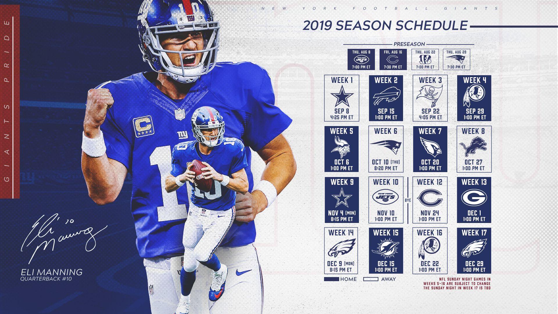 1920x1080 New York Giants 2019 Wallpaper