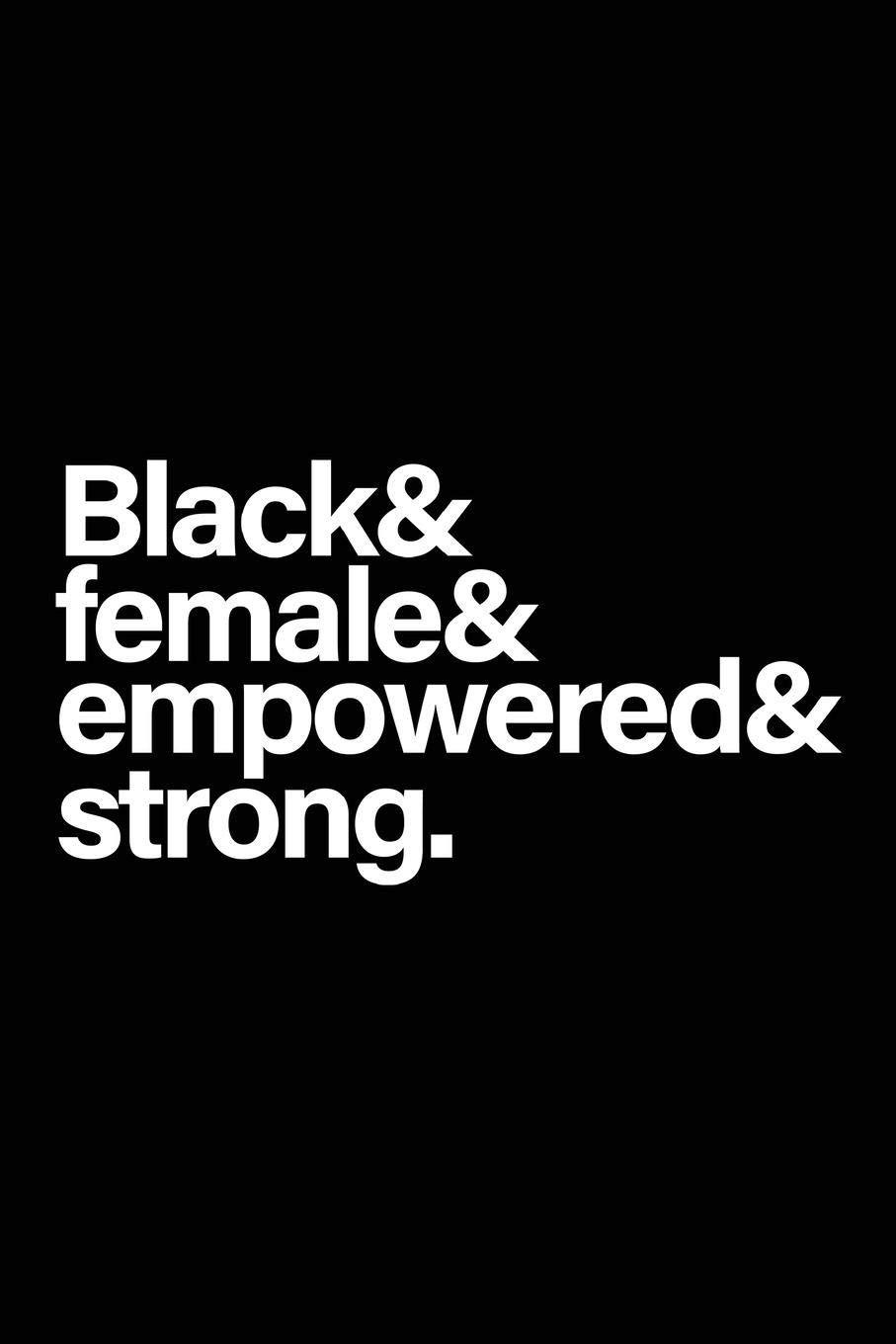 907x1360 Buy Black & Female & Empowered & Strong: 6x9 100 Pages, African American gag gift, Black History Month journal, Black Pride Notebook, Melanin diary, for little girls women, mom, sister, wife Book