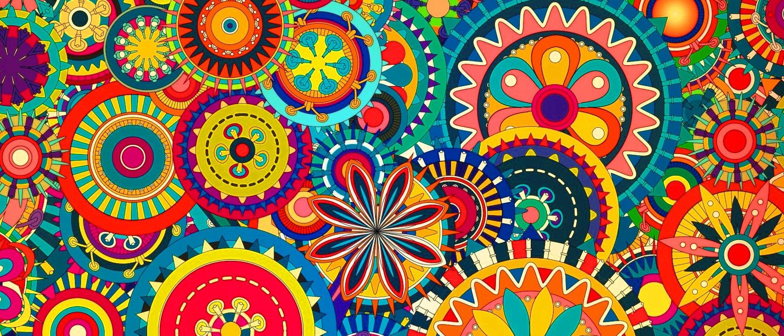 2600x1113 Tribal Patterned Background. Tribal Wallpaper, Tribal Background and Tribal Dream Catcher Wallpaper