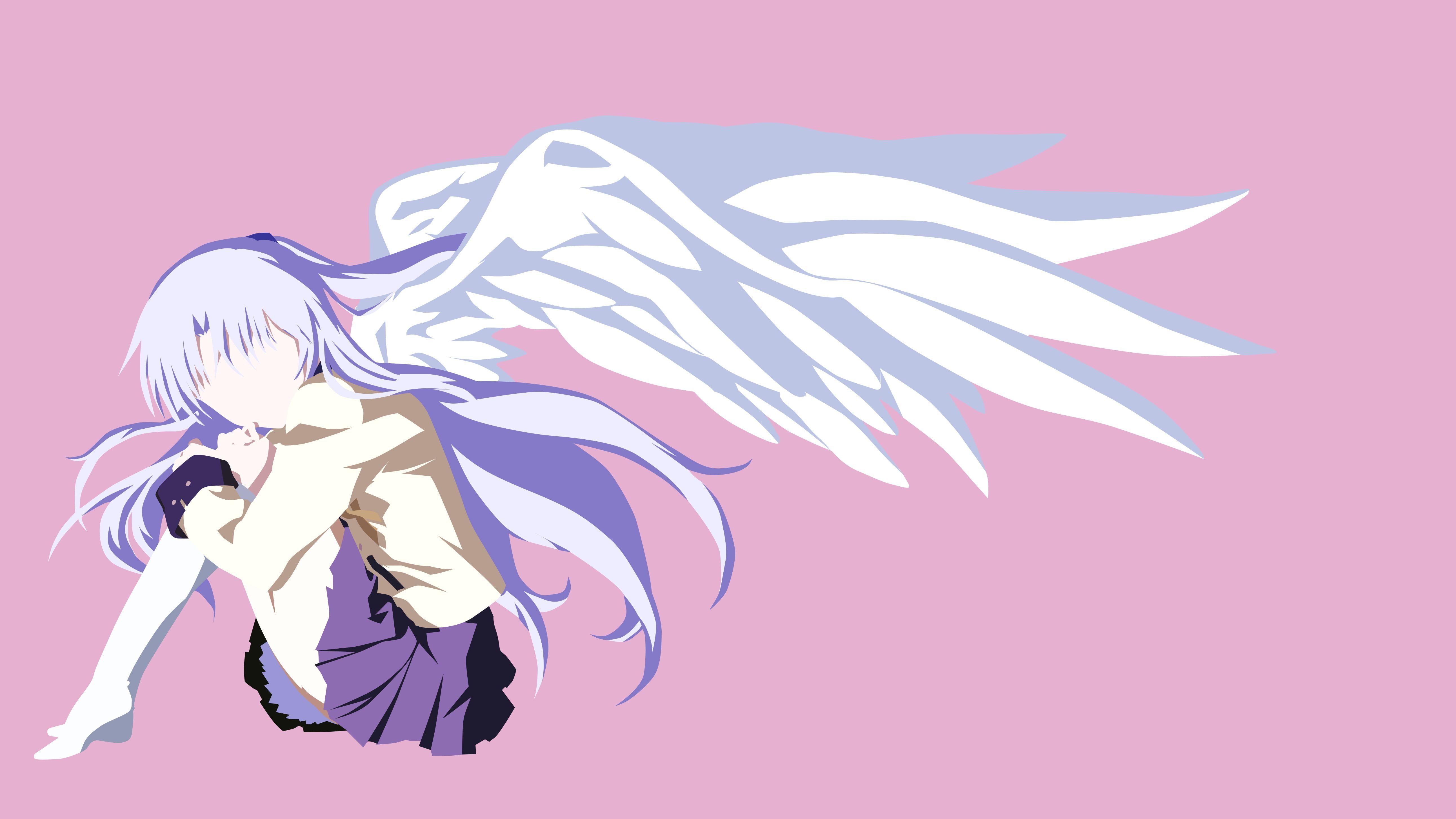 5169x2908 minimalism Angel Beats! Tachibana Kanade #wings K #wallpaper #hdwallpaper #desktop. Angel beats, Beats wallpaper, Anime angel