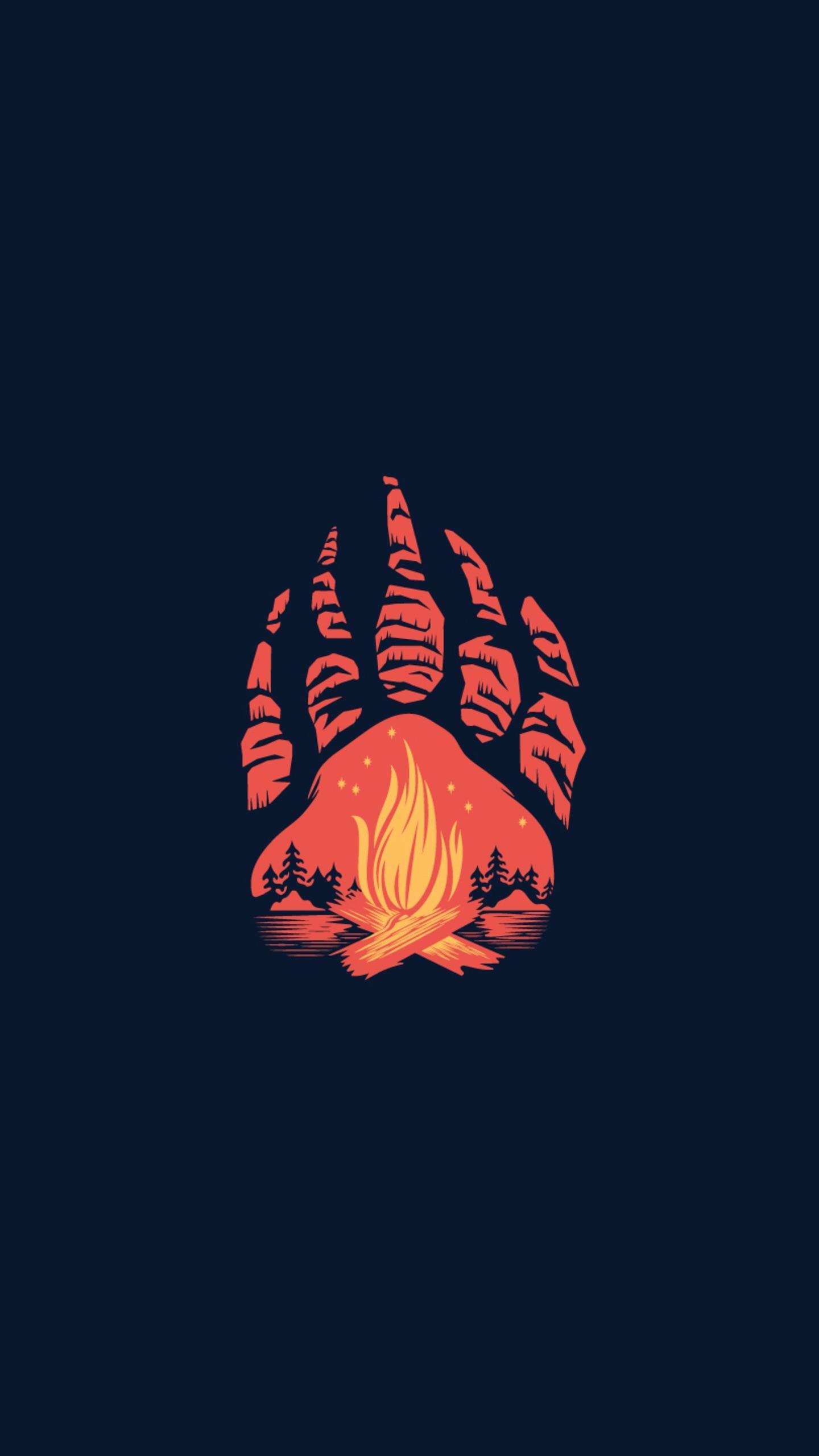 1440x2560 Peaceful pawprint. iPhone X Wallpaper X Wallpaper HD