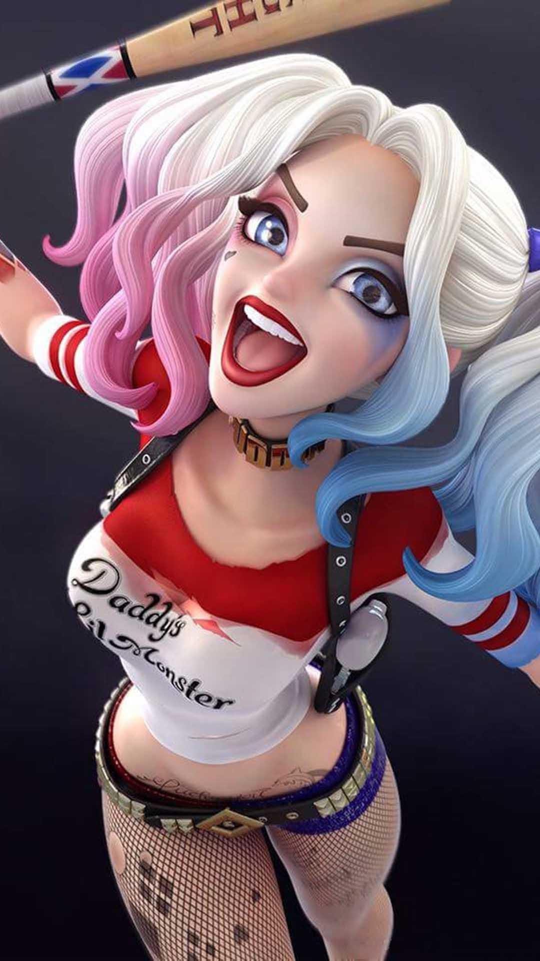 1080x1920 Harley Quinn New 4K Wallpaper for Android