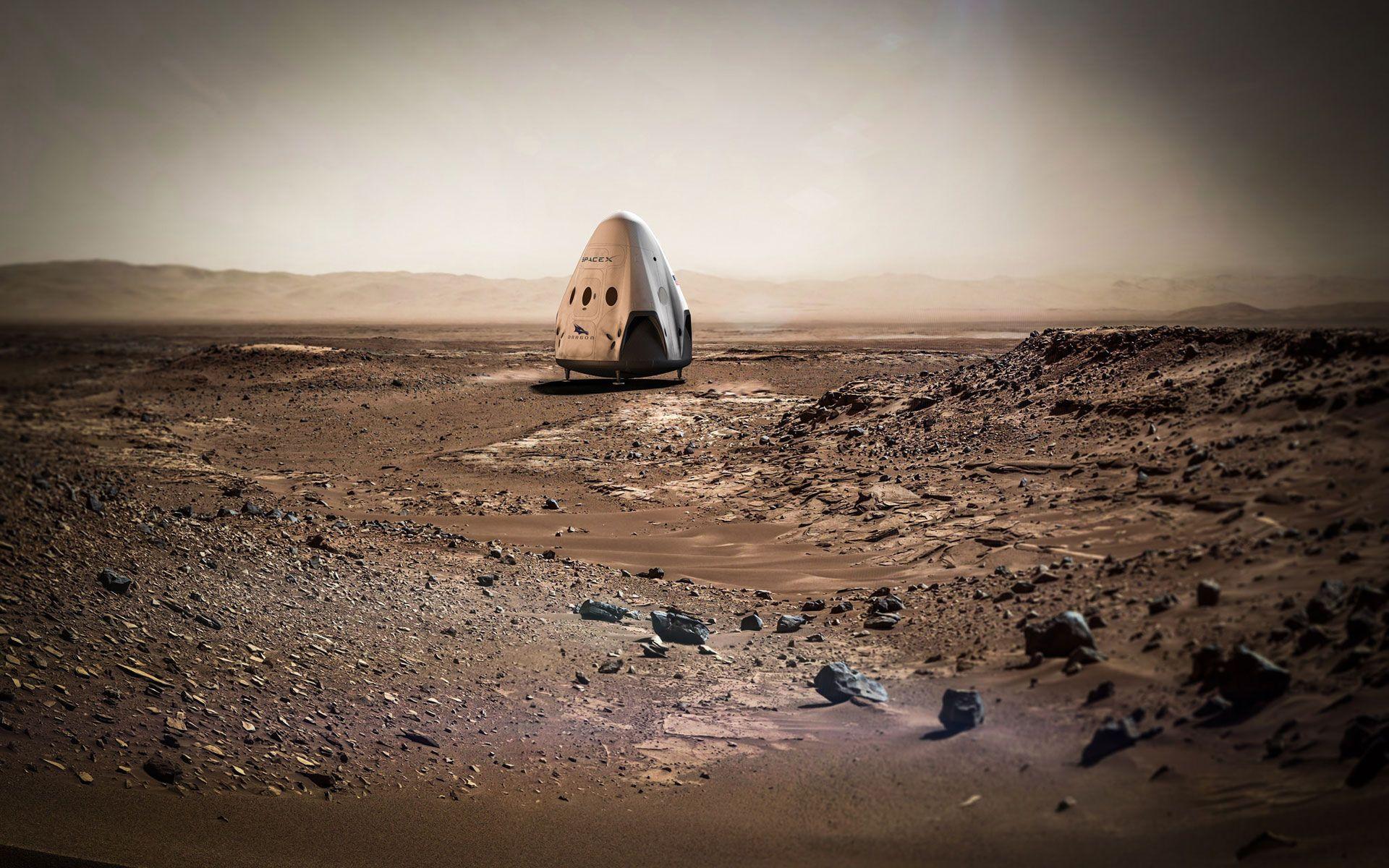 1920x1200 Sending Dragon to Mars Wallpaper