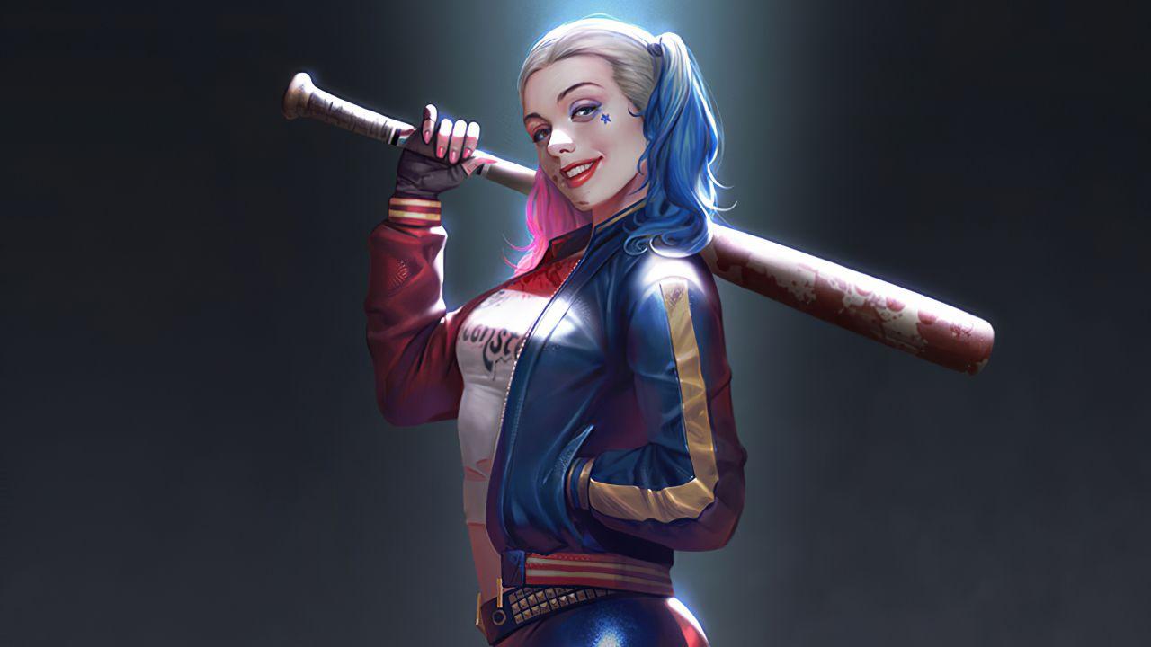 1280x720 Harley Quinn Cute Smile 720P Wallpaper, HD Superheroes 4K Wallpaper, Image, Photo and Background