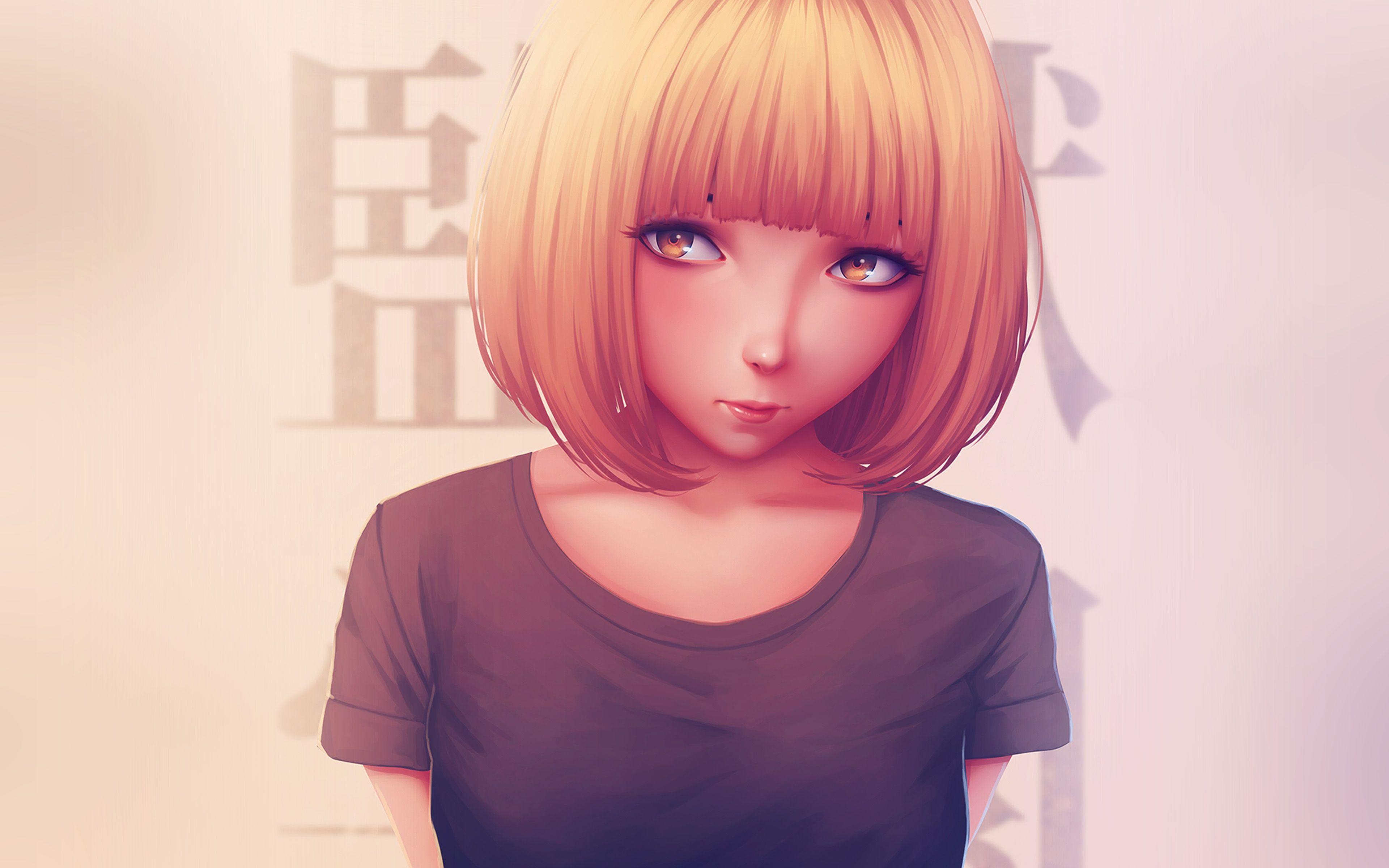 3840x2400 Girl Anime Drawing Art Illustration Wallpaper