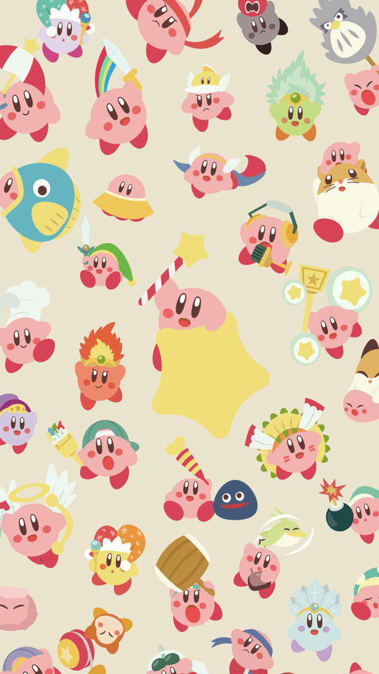 750x1334 可爱. Kirby character, Kirby art, Kirby