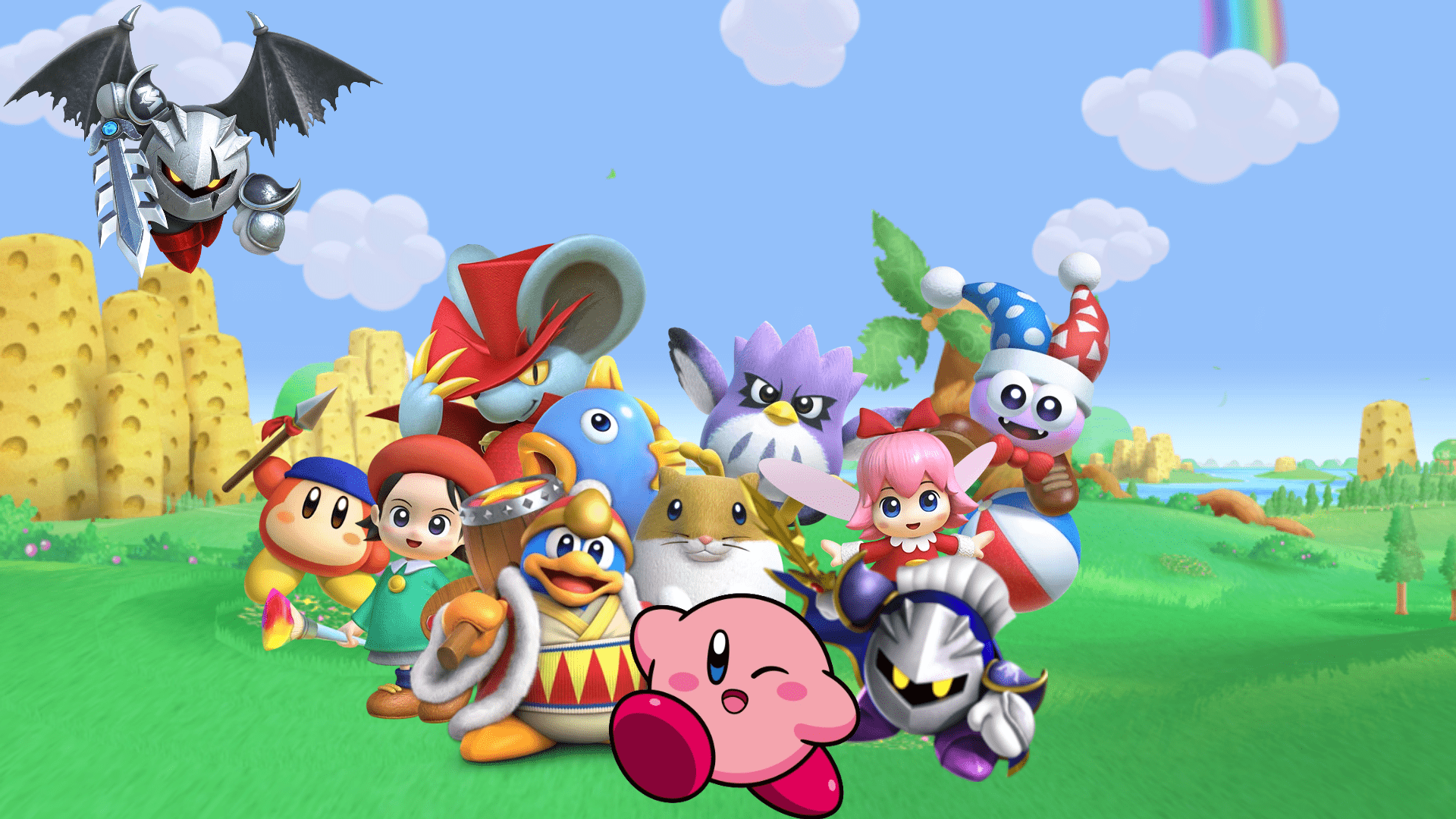 1920x1080 Kirby & Dream Friends Wallpaper (comes with 1920x1080 and 1366x768)