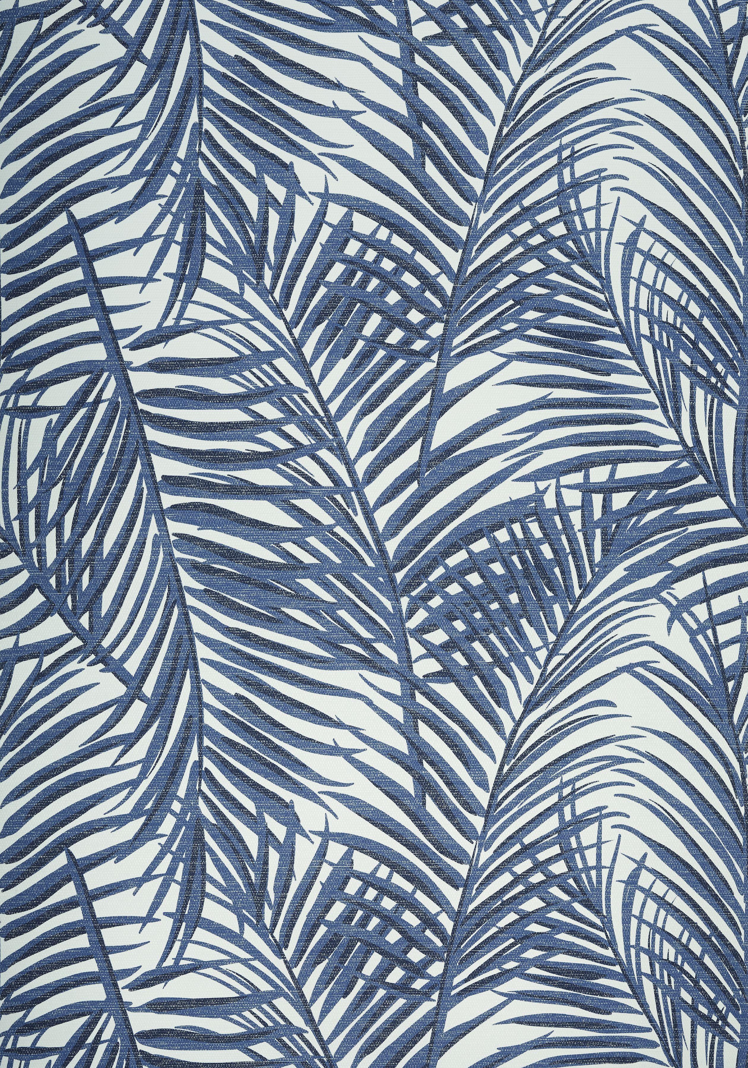 2520x3600 WEST PALM, Blue and White, T Collection Summer House from Thibaut. Bedroom wallpaper beach, Blue and white wallpaper, Palm wallpaper