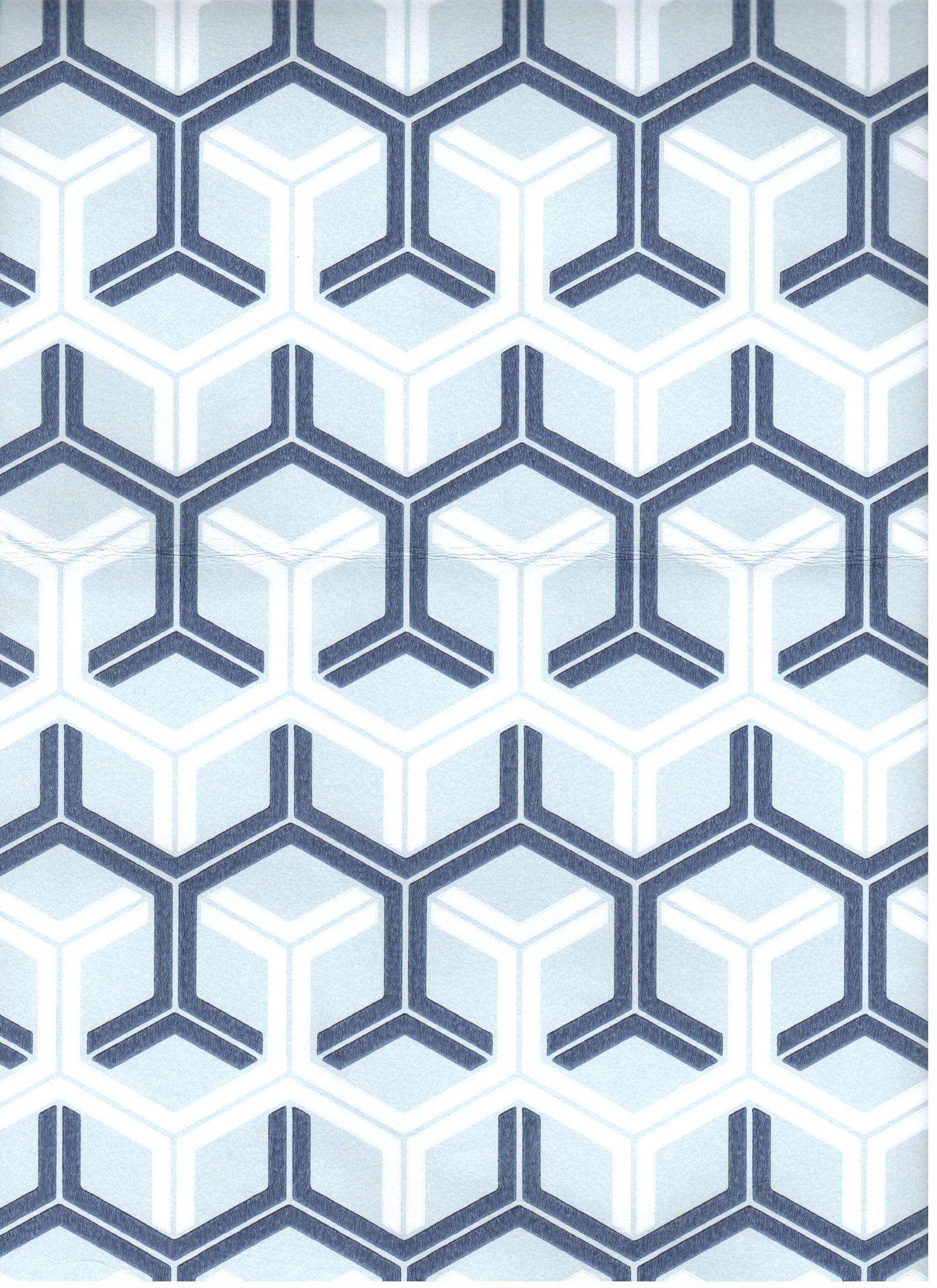 1700x2336 Geometric Navy, Blue, and White Wallpaper for Ceiling by Kristi Lei Interiors. Blue and white wallpaper, White wallpaper, Star wallpaper