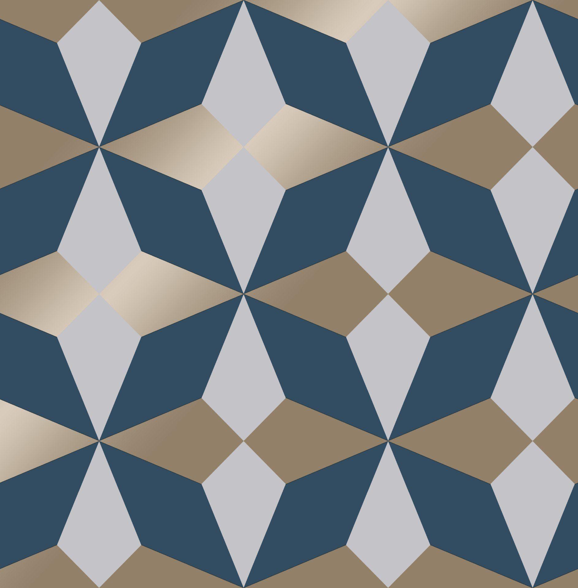 Navy Blue And Gold Background