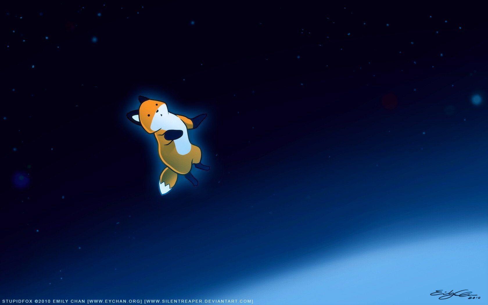 1680x1050 furry, Fox, Space HD Wallpaper / Desktop and Mobile Image & Photo