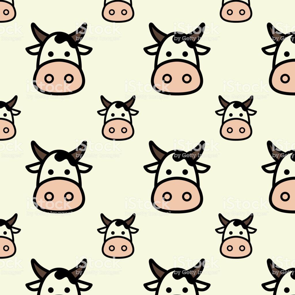 Cute Cow Drawing Wallpaper