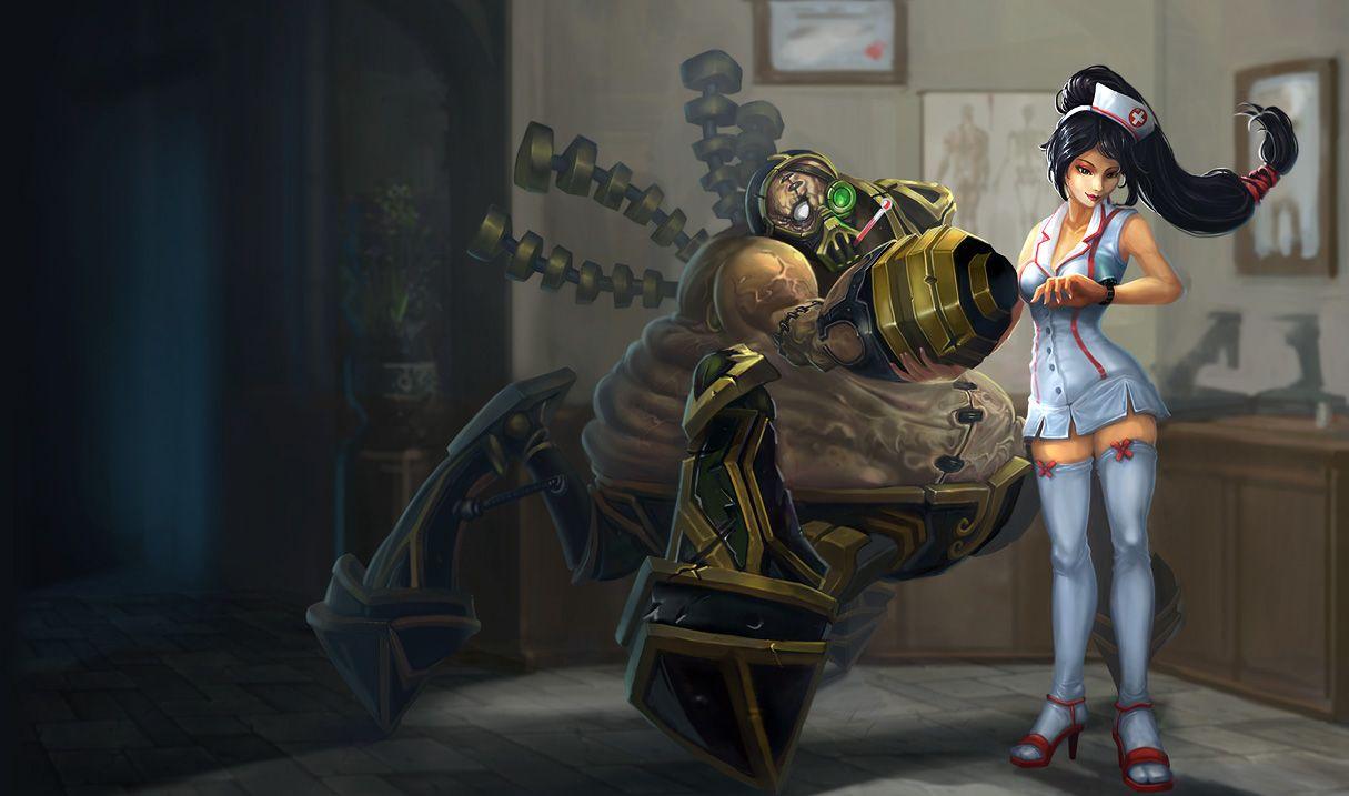 1215x717 Nurse Akali And Urgot League Of Legends Wallpaper. Art Of LoL