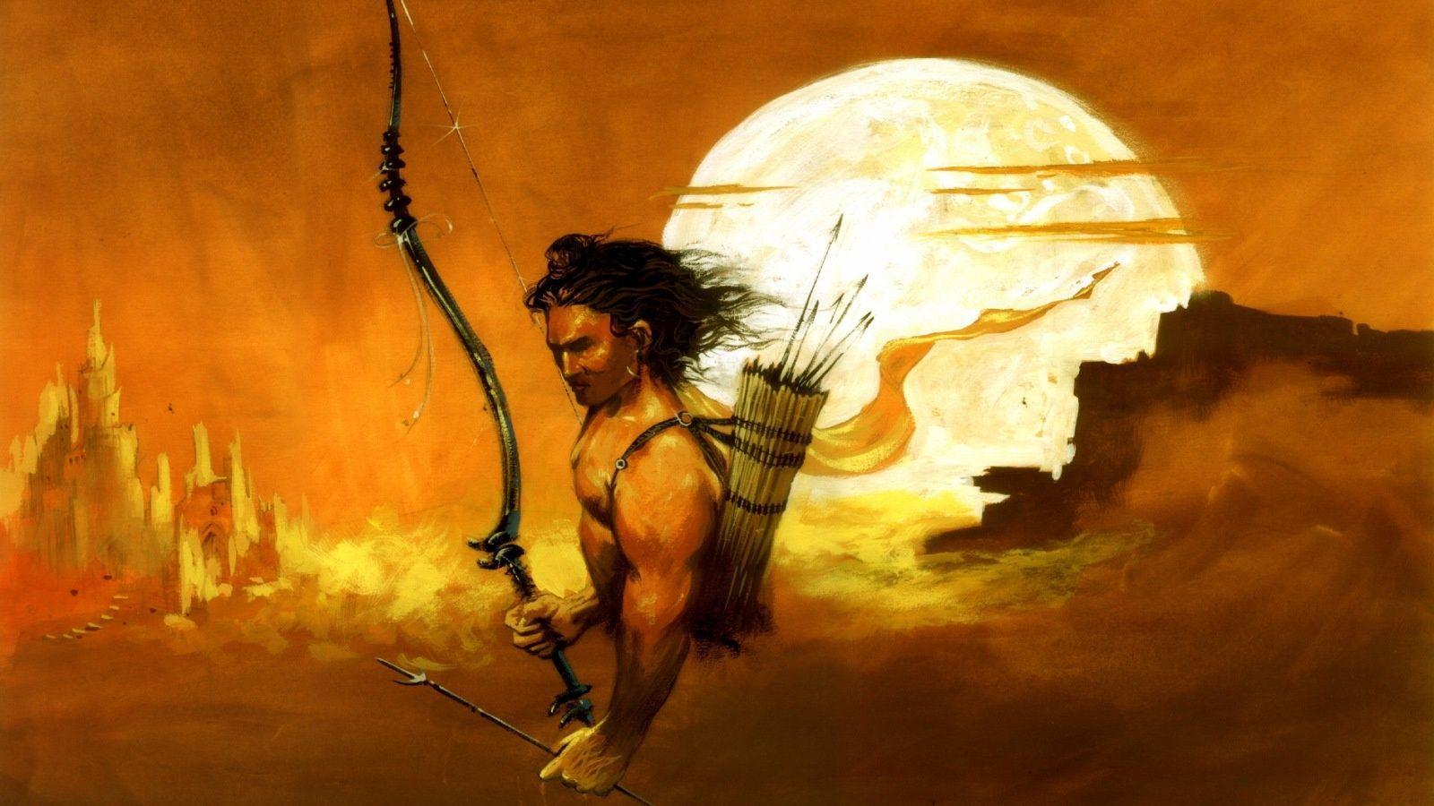 1600x900 Lord Rama Bow And Arrow HD Wallpaper