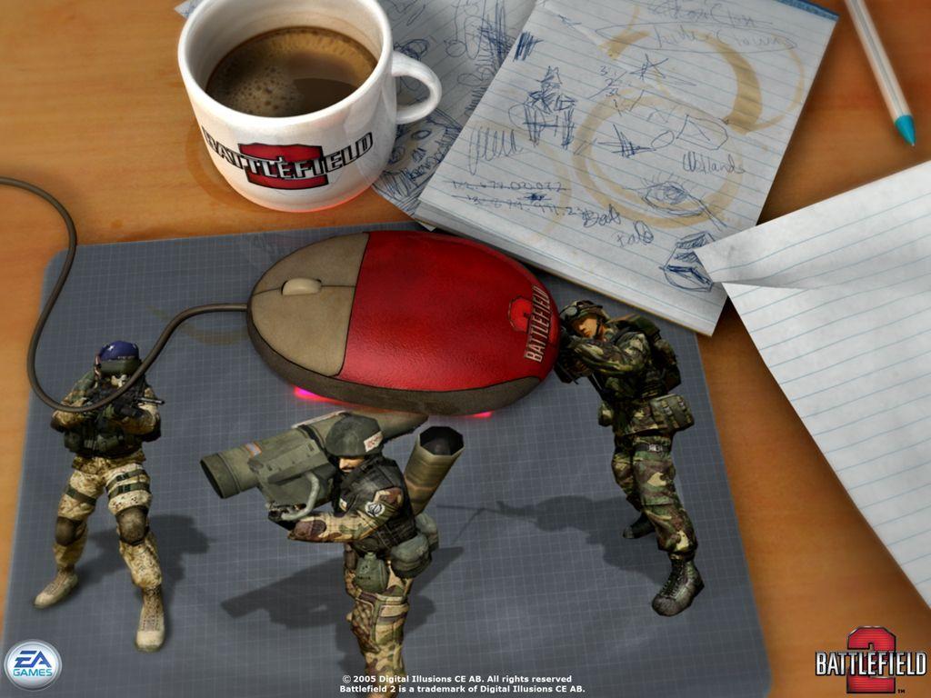 1024x768 Battlefield 2 (2005) promotional art