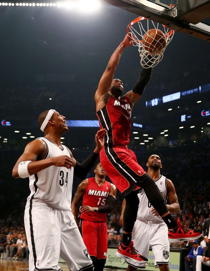 795x1024 Dwyane Wade, Paul Pierce Wade and Paul Pierce Photo Heat v Brooklyn Nets