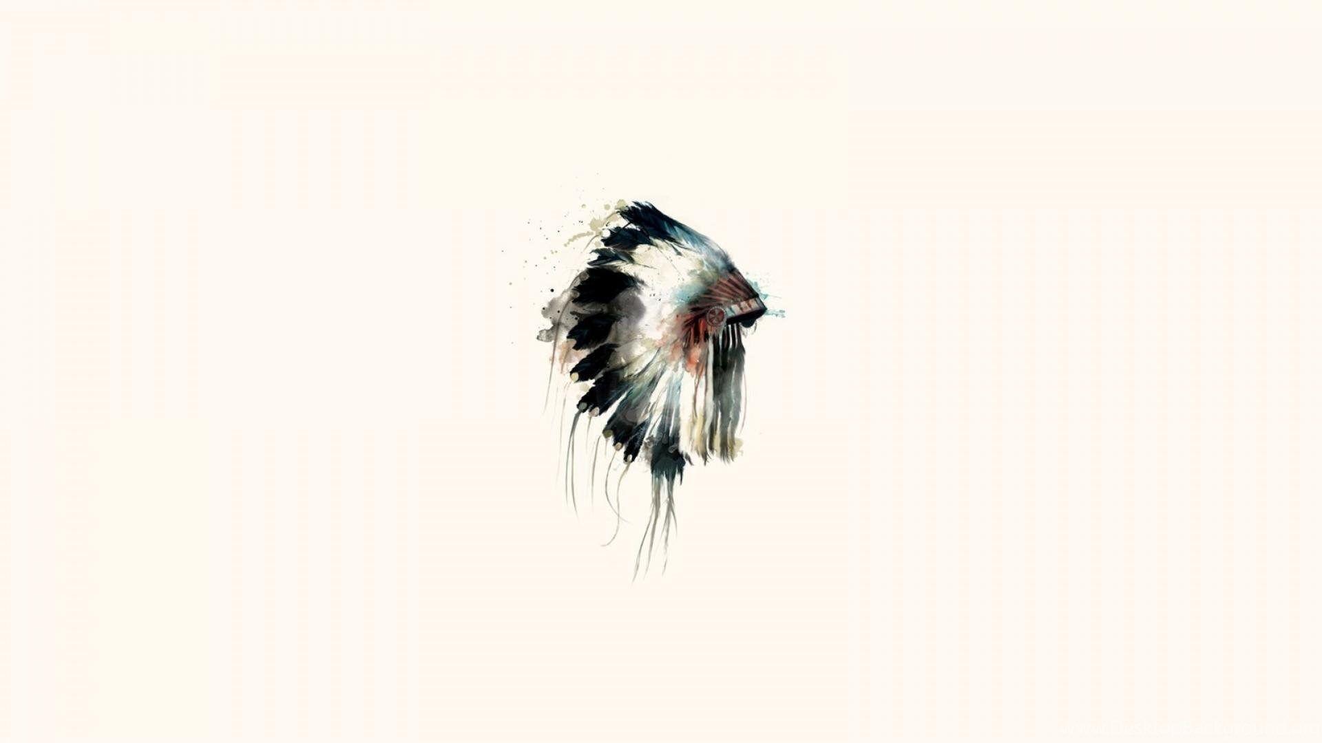 1920x1080 Native American Minimalistic Wallpaper Desktop Background