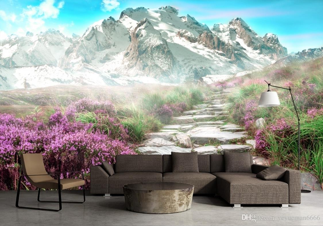 1125x787 European Style HD Wallpaper For Living Room Background Wall 3D Stereoscopic Snow Mountain Landscape 3D Mural Wallpaper Free High Resolution Wallpaper Free High Resolution Widescreen Wallpaper From Yeyueman $10.31.