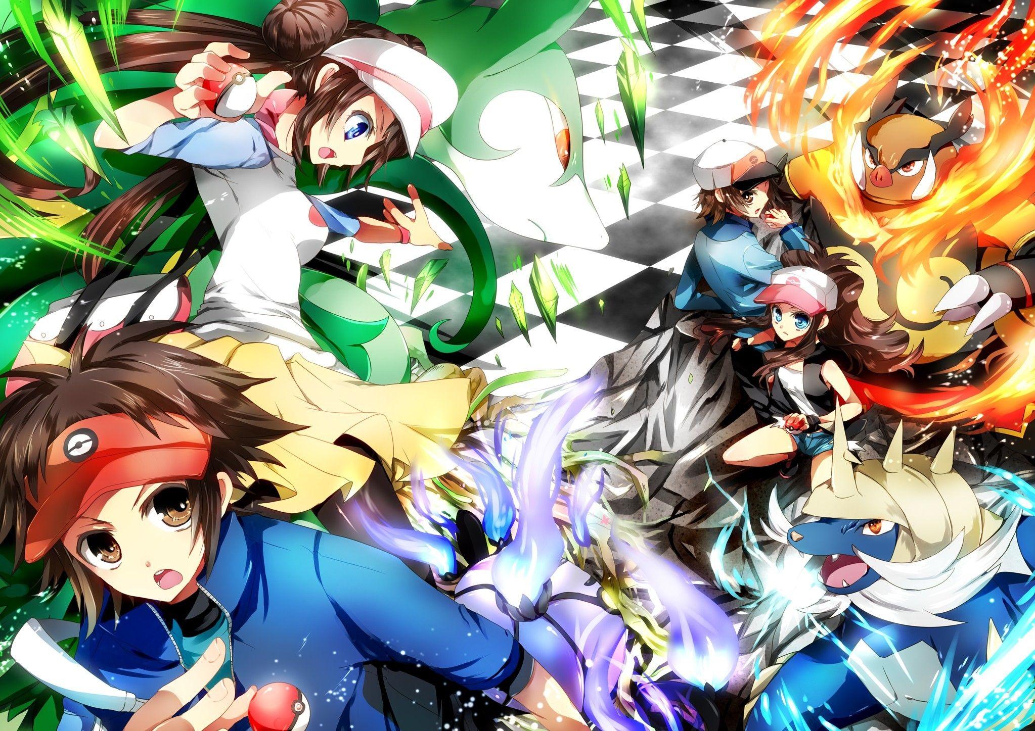 2047x1447 Pokemon Black Wallpaper