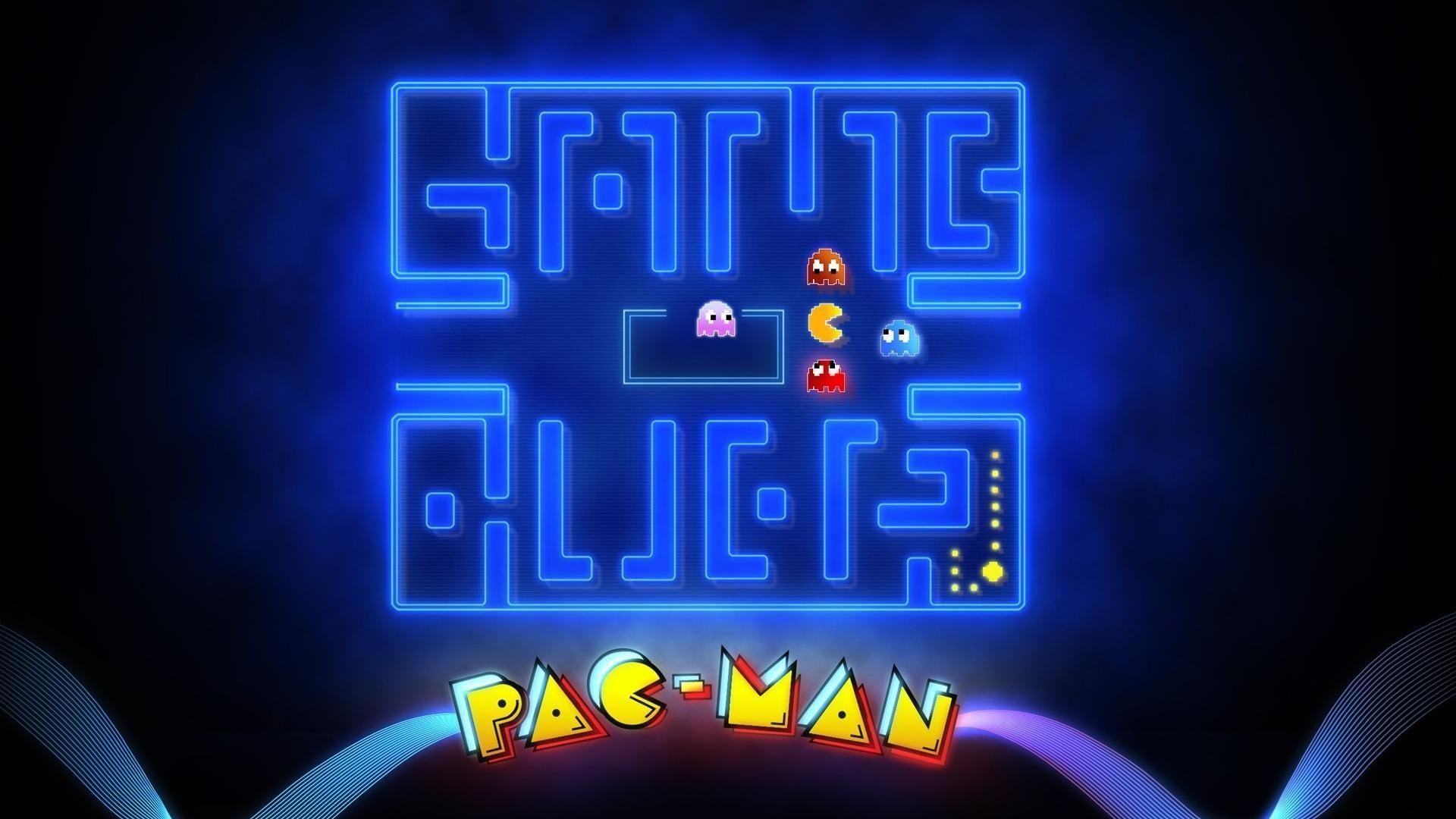 1920x1080 Arcade Glowing Mazes Game Over Pac Man Retro Wallpaper Desktop Background HD Wallpaper