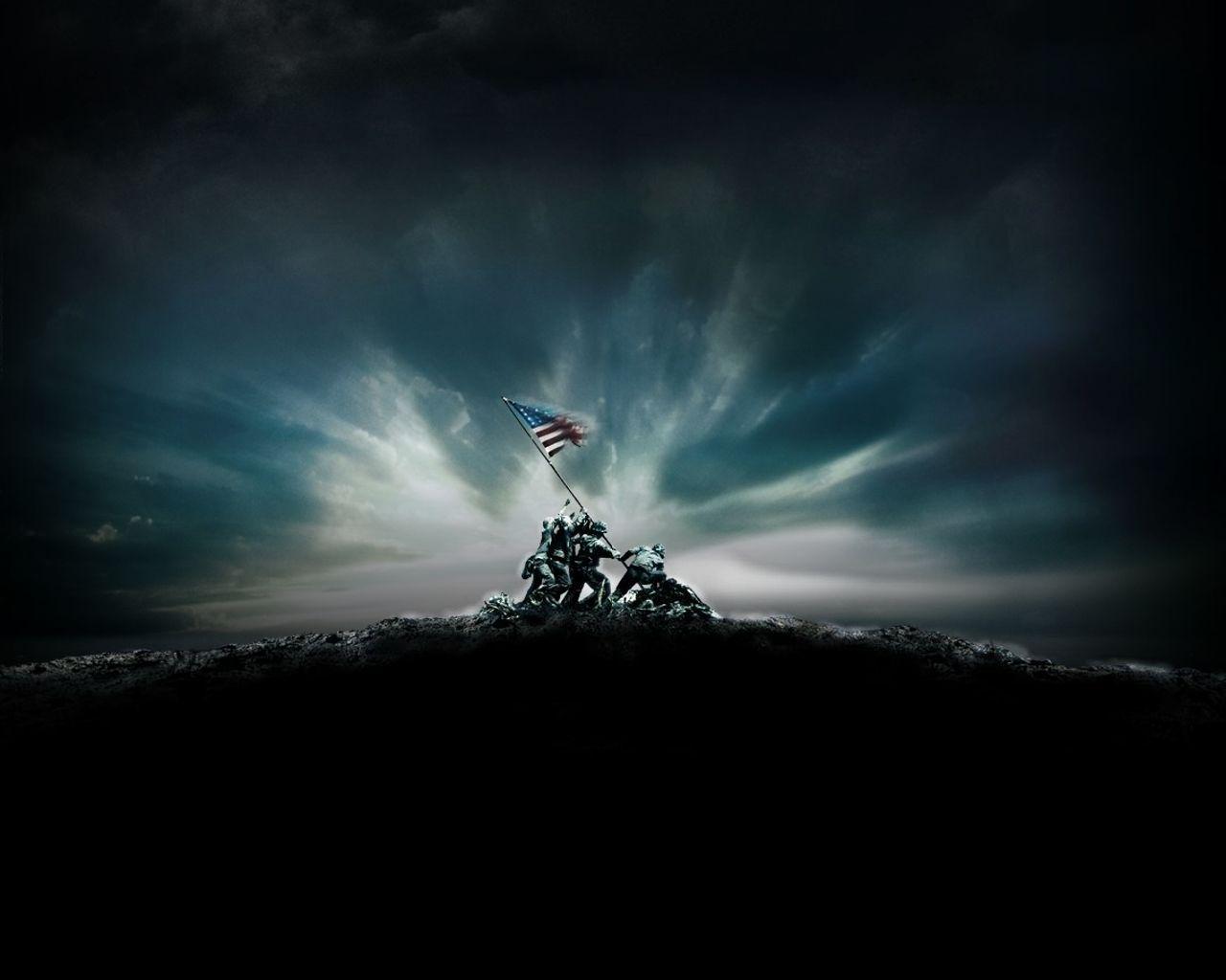 1280x1024 Iwo Jima Flag Raising Memorial 1280×1024