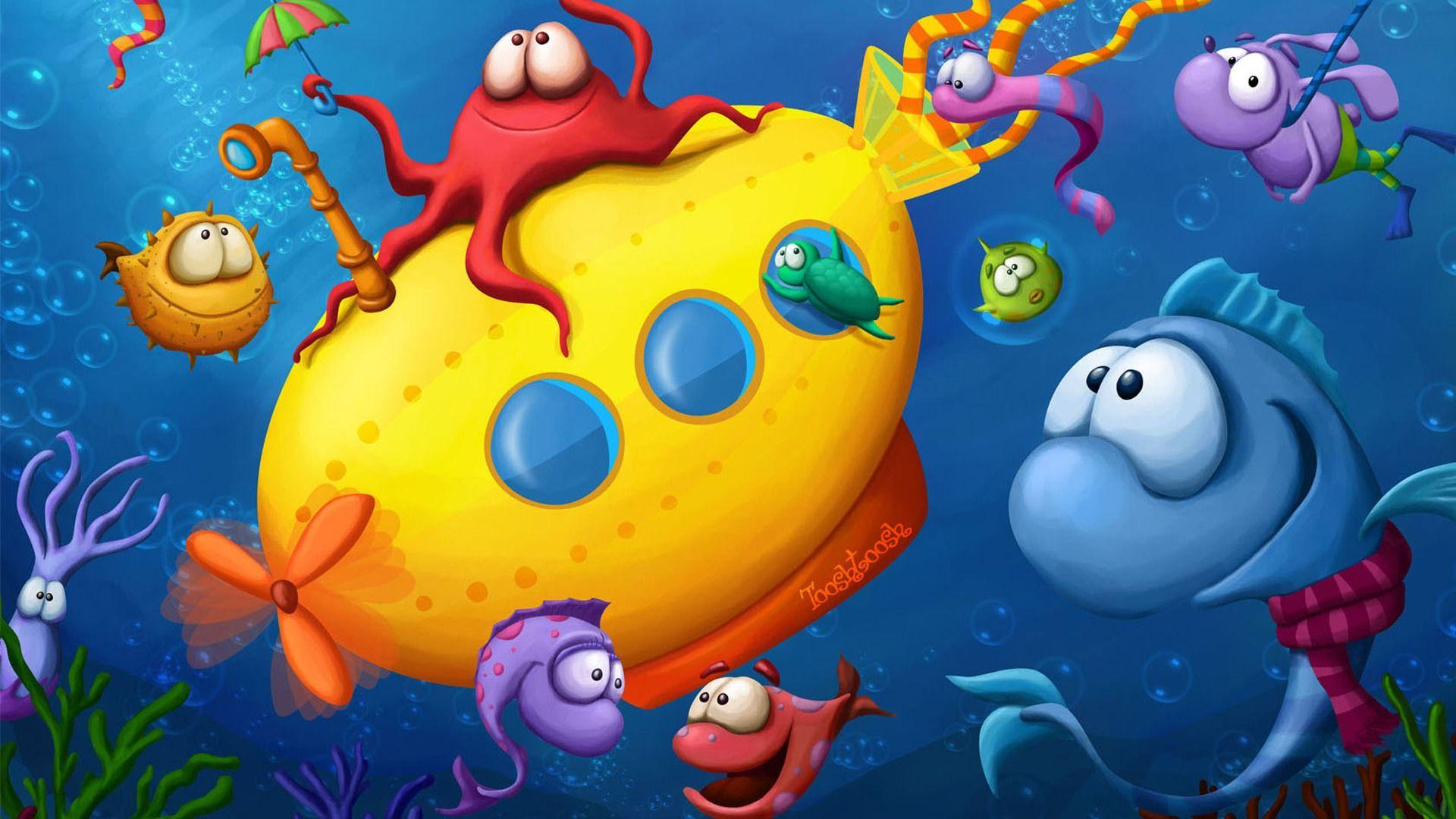 1920x1080 sea cartoon wallpaper HD