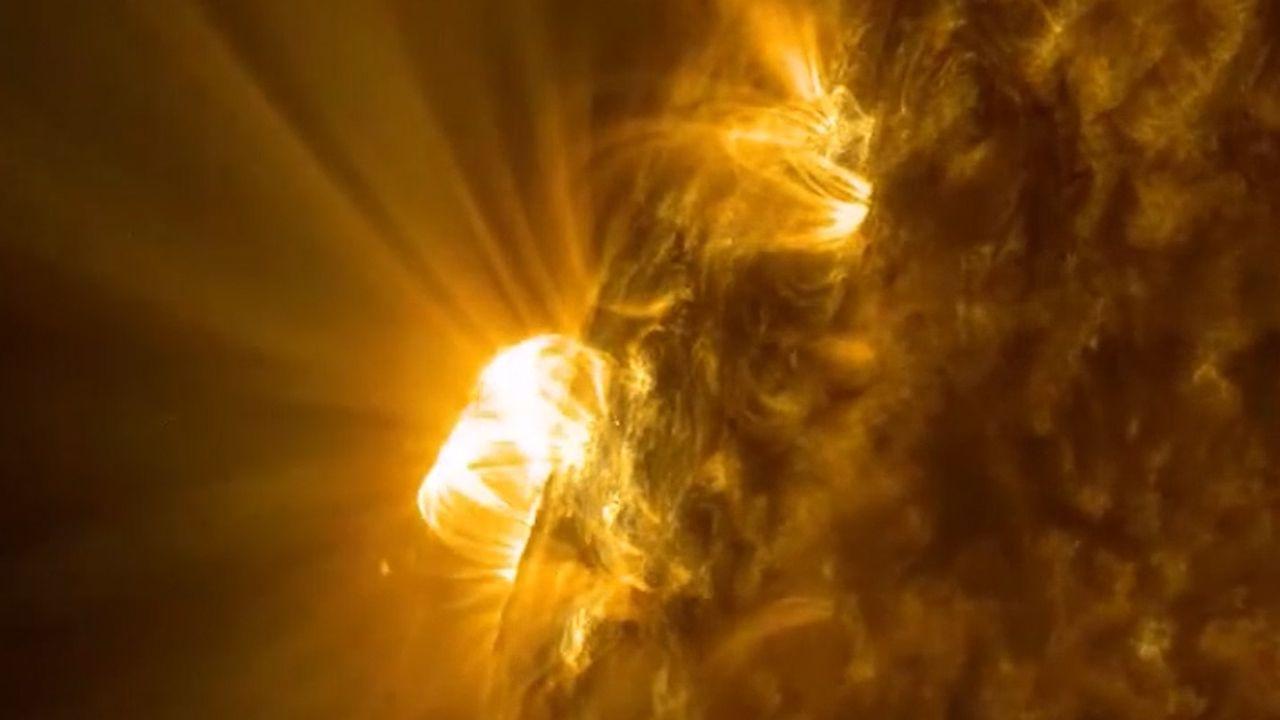 1280x720 Mesmerising video of giant eruption on the surface of the Sun