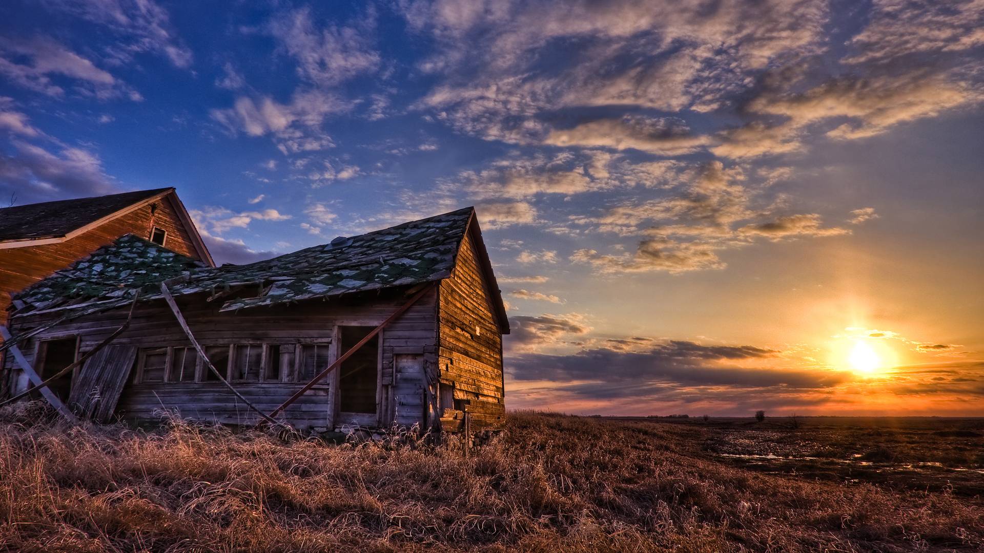 1920x1080 Free log cabin wallpaper HD