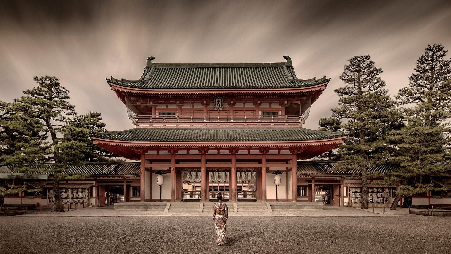 Hình nền 1920x1080 Heian Shrine (Nhật Bản).  Wallpaper Studio 10