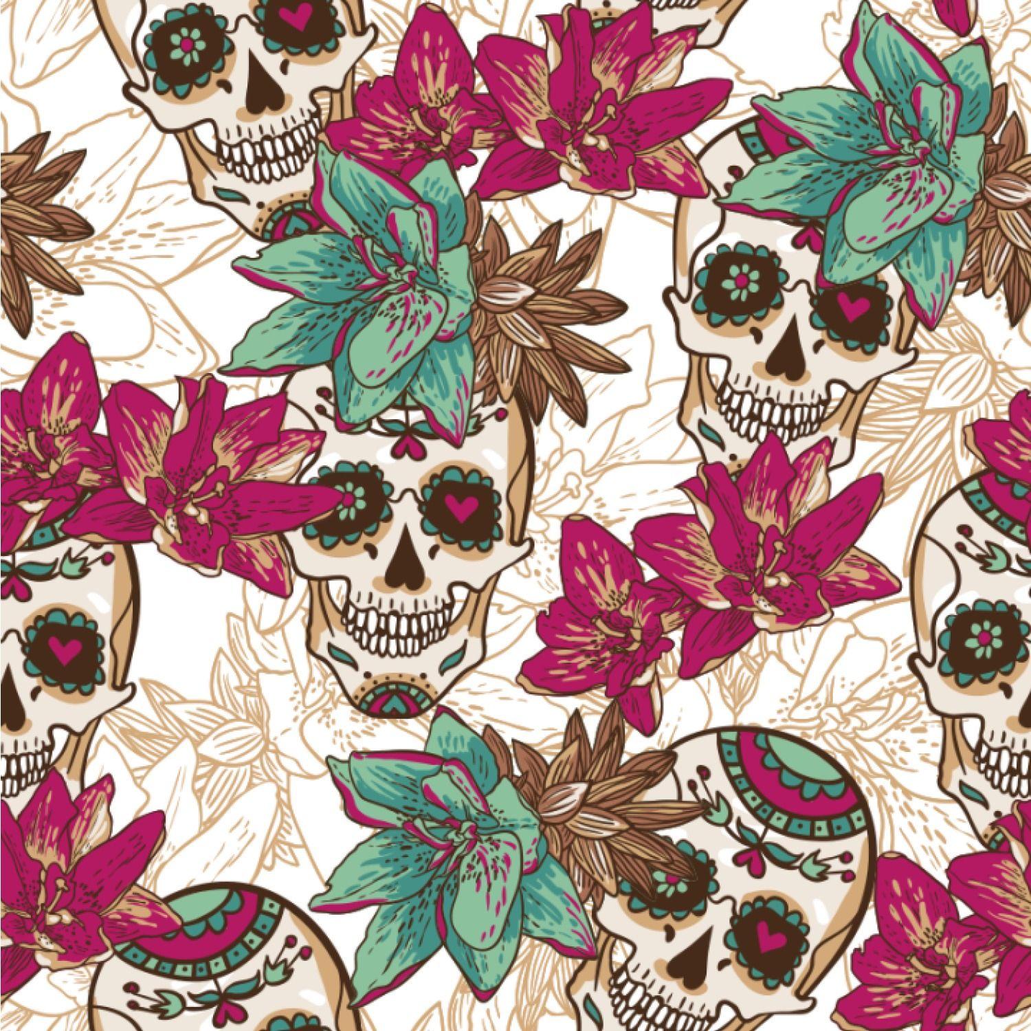 Candy Skull Wallpapers Top Free Candy Skull Backgrounds WallpaperAccess