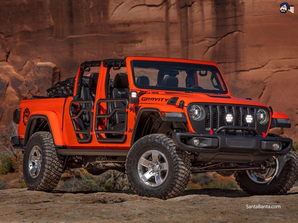 1024x768 Hd Wallpaper Jeep Gladiator Rubicon Orange HD Wallpaper