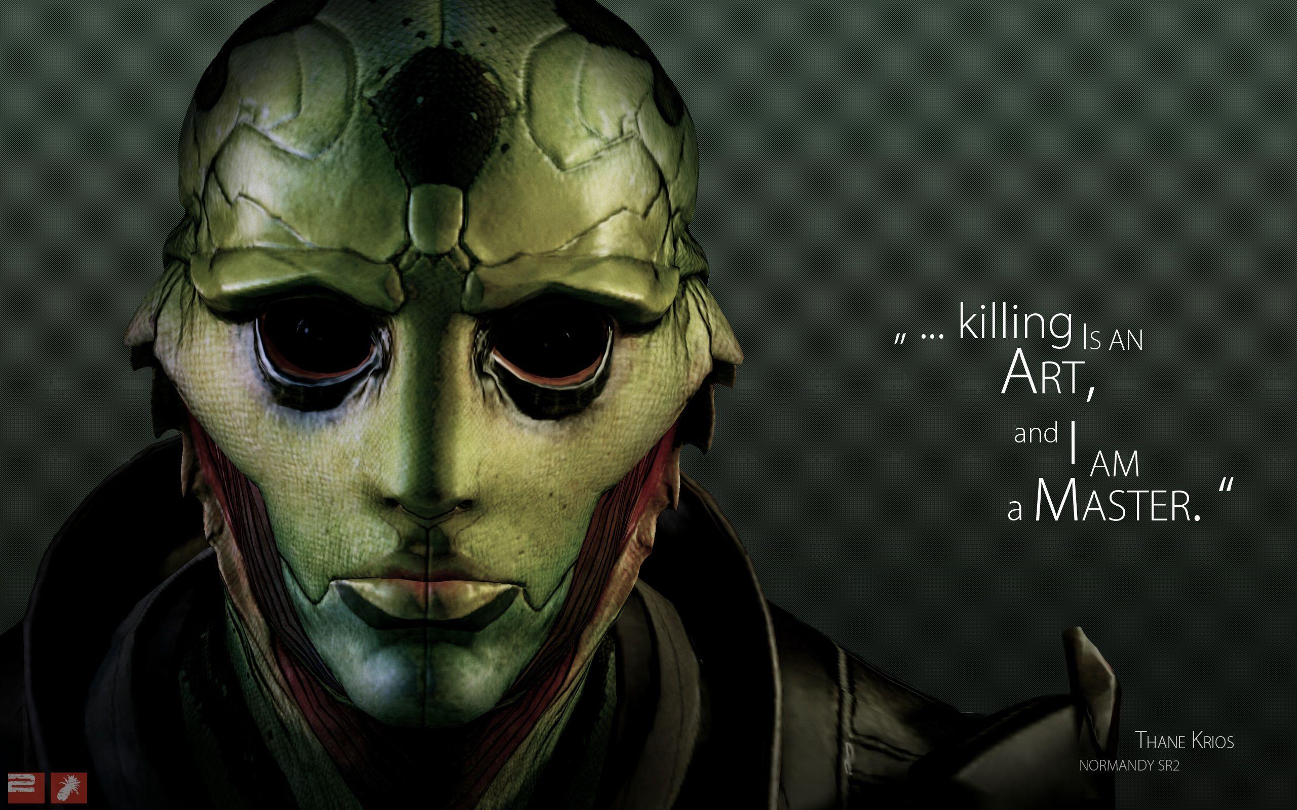 2560x1600 quotes, Mass Effect, Thane, Mass Effect 2 wallpaper