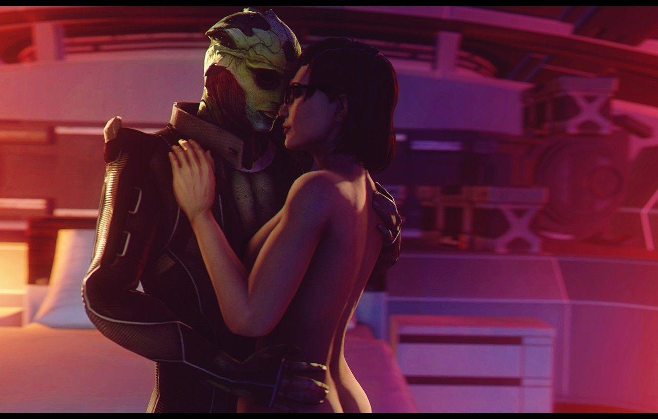 1332x850 Wallpaper Assassin, mass effect, shepard, Thane Krios, Drell image for desktop, section игры