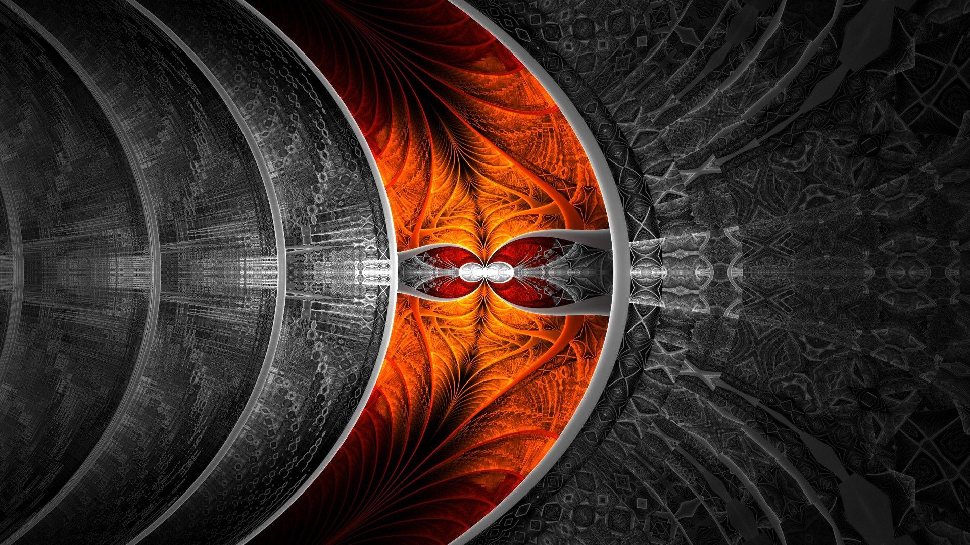 1920x1080 abstract, Fractal, Selective Coloring Wallpaper HD / Desktop and Mobile Background