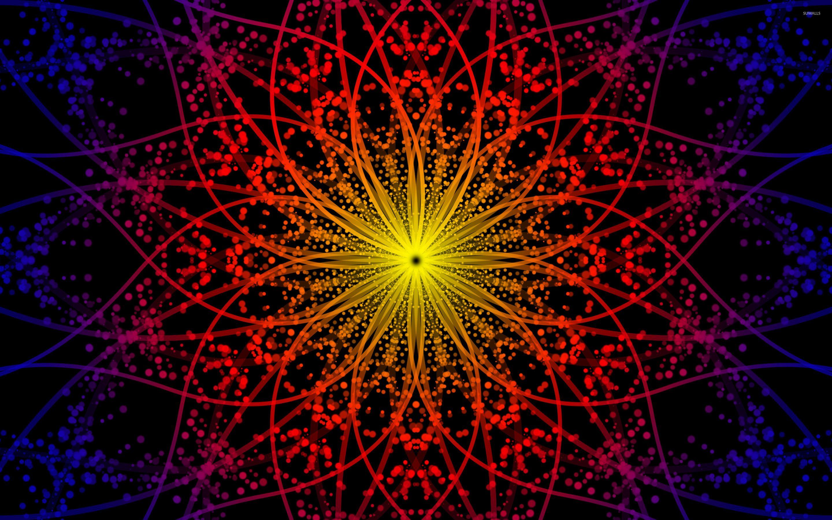 2880x1800 Fractal circles wallpaper wallpaper