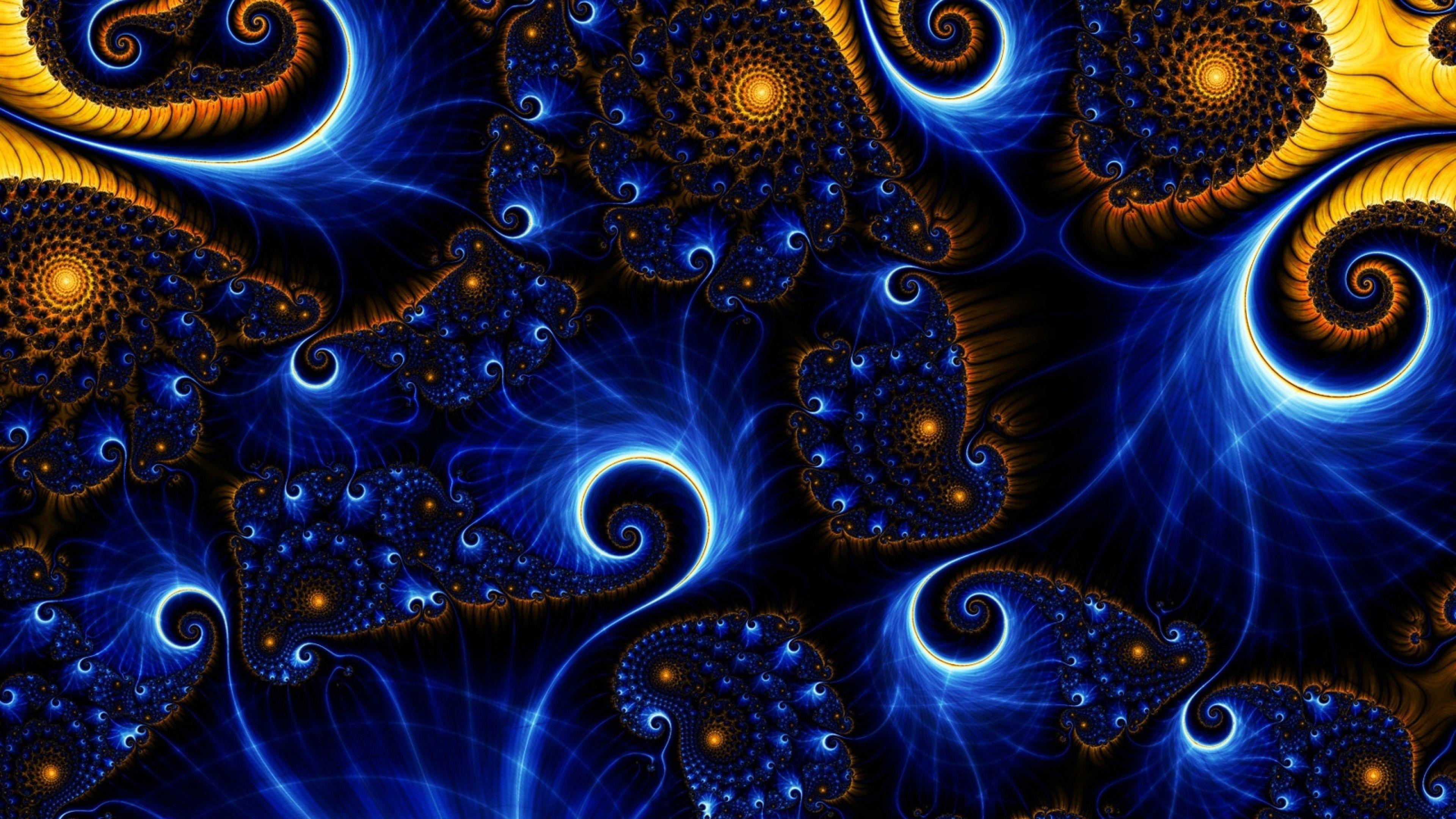 3840x2160 HD Fractal Wallpaper, Abstract Style HD Fractal Wallpaper