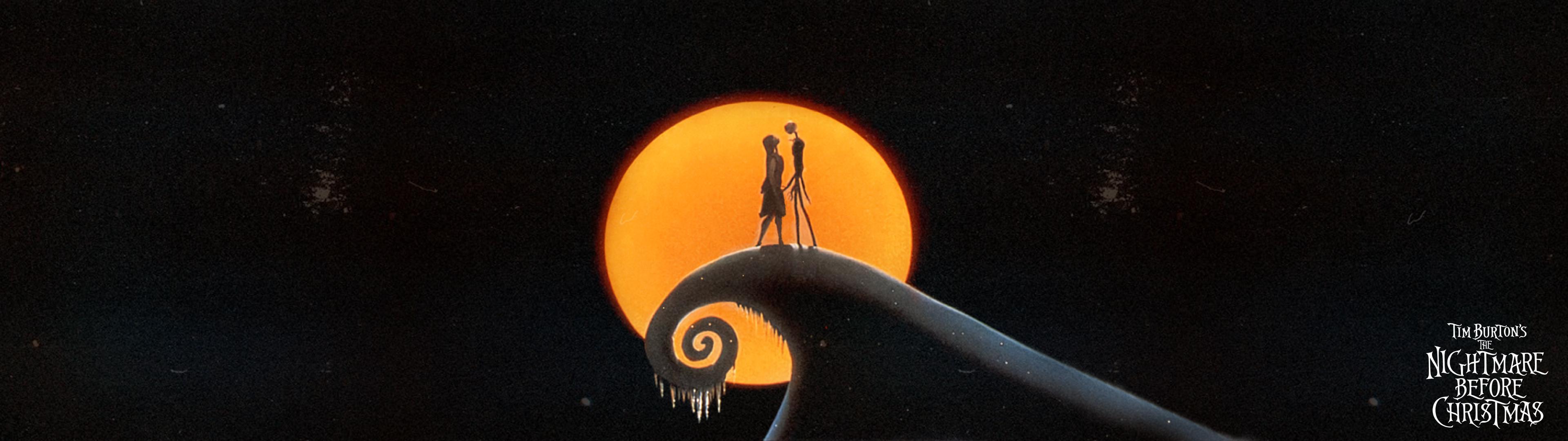 3840x1080 Nightmare Before Christmas Desktop Wallpaper