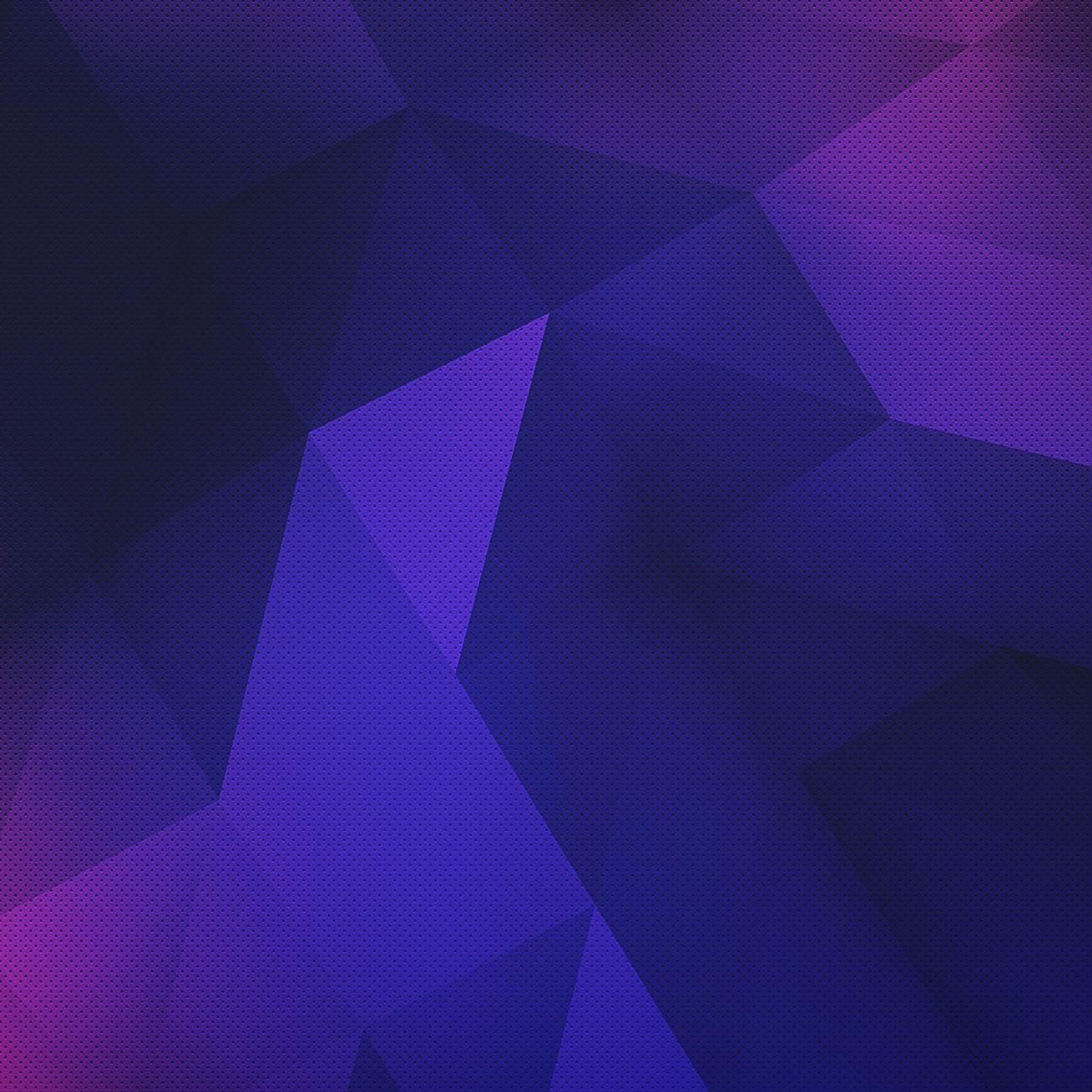 2732x2732 Vector Art Blue Triangles Pattern Wallpaper
