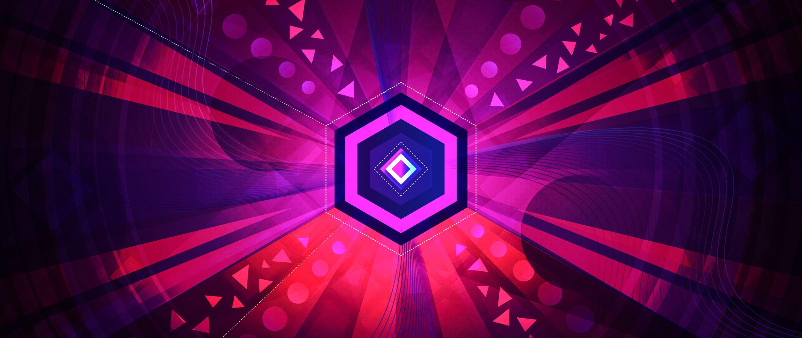 2560x1080 Abstract Octagon Vector 2560x1080 Resolution Wallpaper, HD Abstract 4K Wallpaper, Image, Photo and Background
