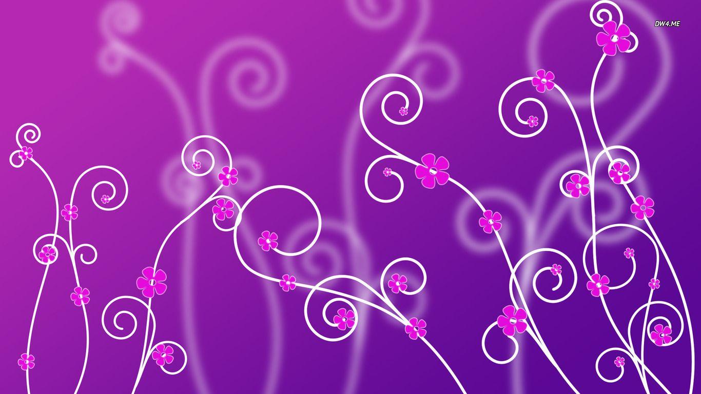 1366x768 Free download Purple flowers wallpaper Vector wallpaper 433 [1366x768] for your Desktop, Mobile & Tablet. Explore Purple Flower Wallpaper. Purple Background Wallpaper, Purple Wallpaper