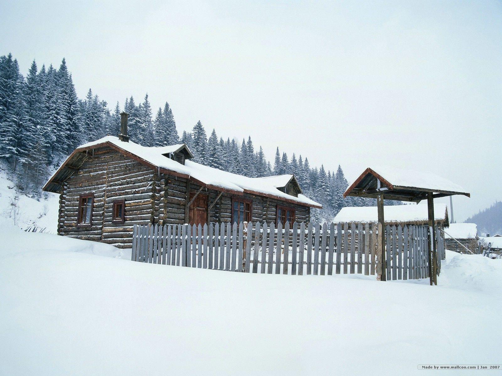 1600x1200 Snow Scene in Village Village wallpaper 1600x1200 NO.6 Desktop Wallpaper